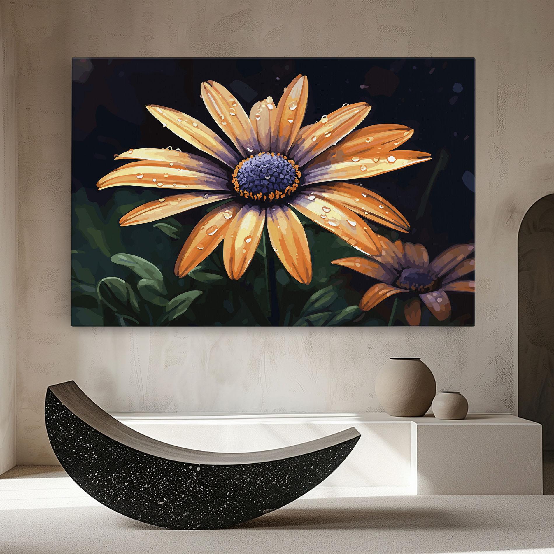 Obraz na Płótnie Orange Pretty Daisy mockup 8