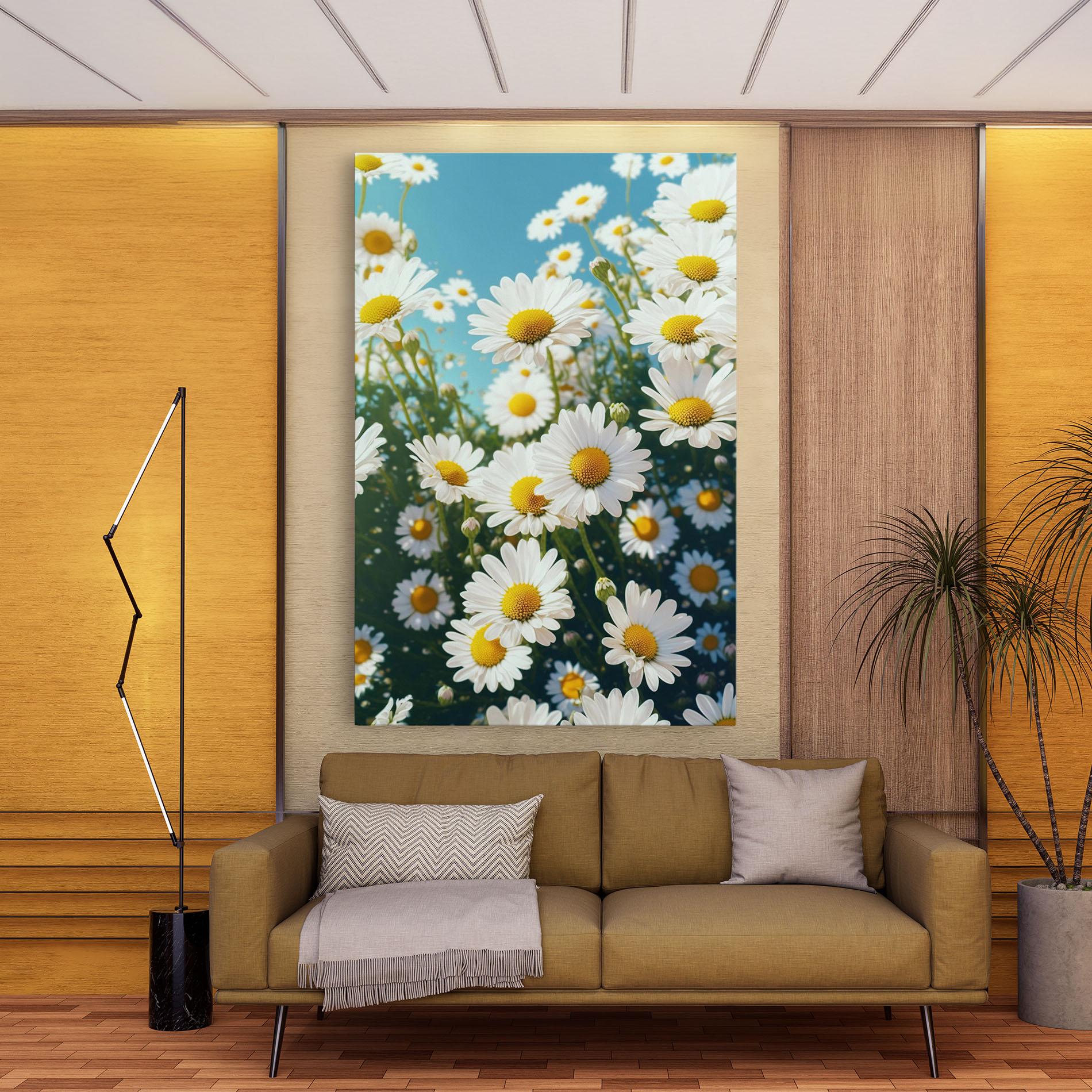 Obraz na Płótnie Daisy Field View mockup 9