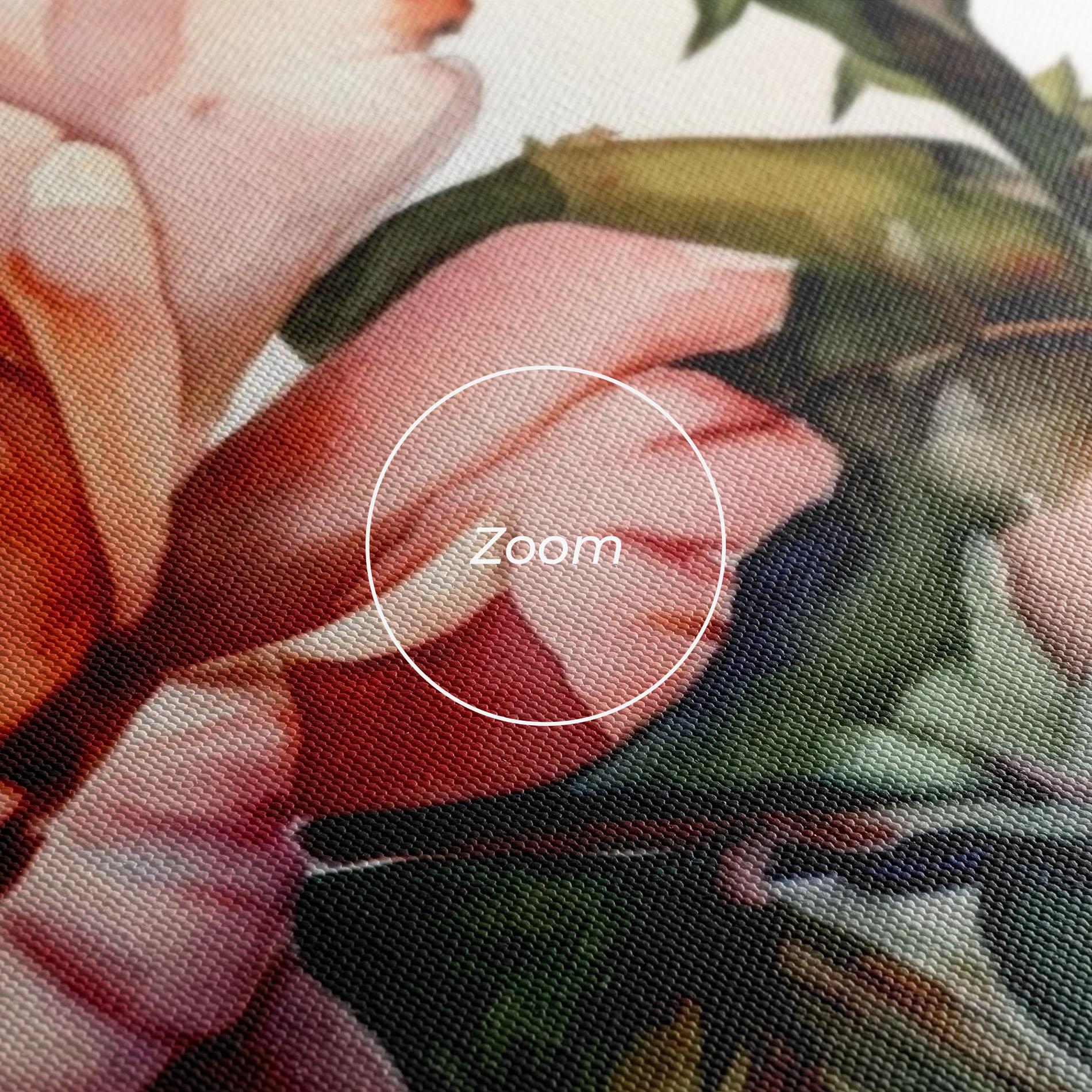 Obraz na Płótnie Big Rose Painted mockup 3