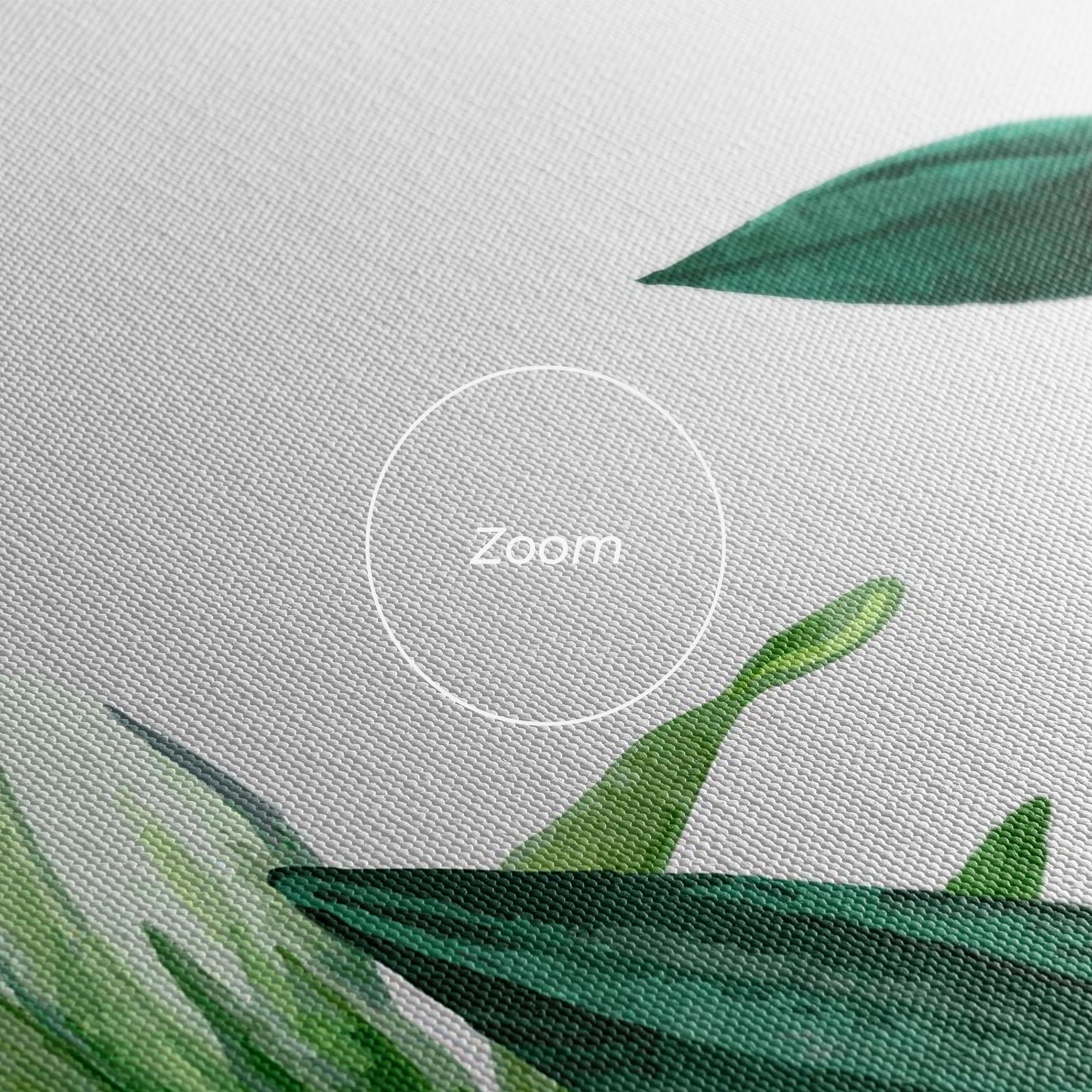 Obraz na Płótnie Green Rose Love mockup 3