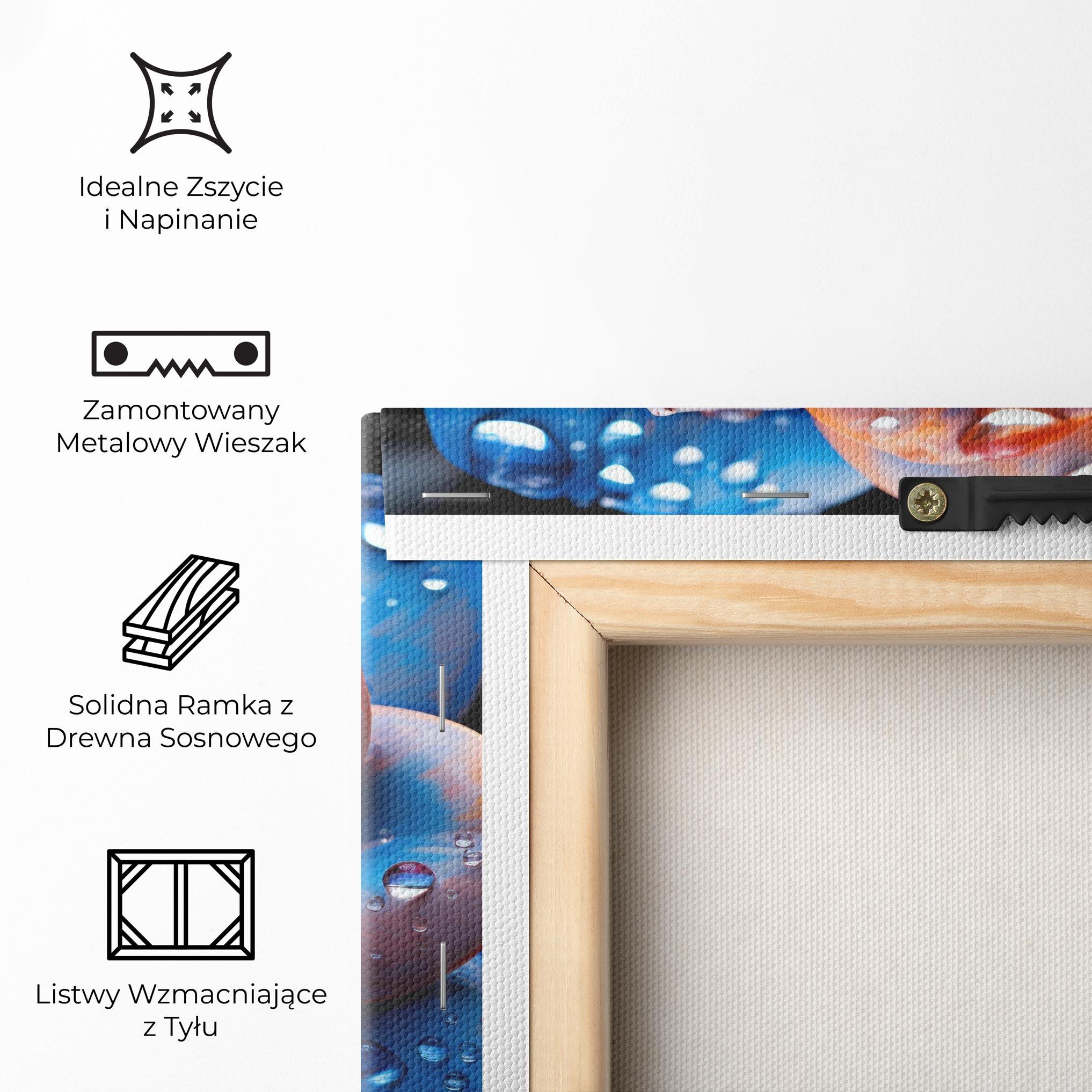 Obraz na Płótnie Orange Blue Rose mockup 5