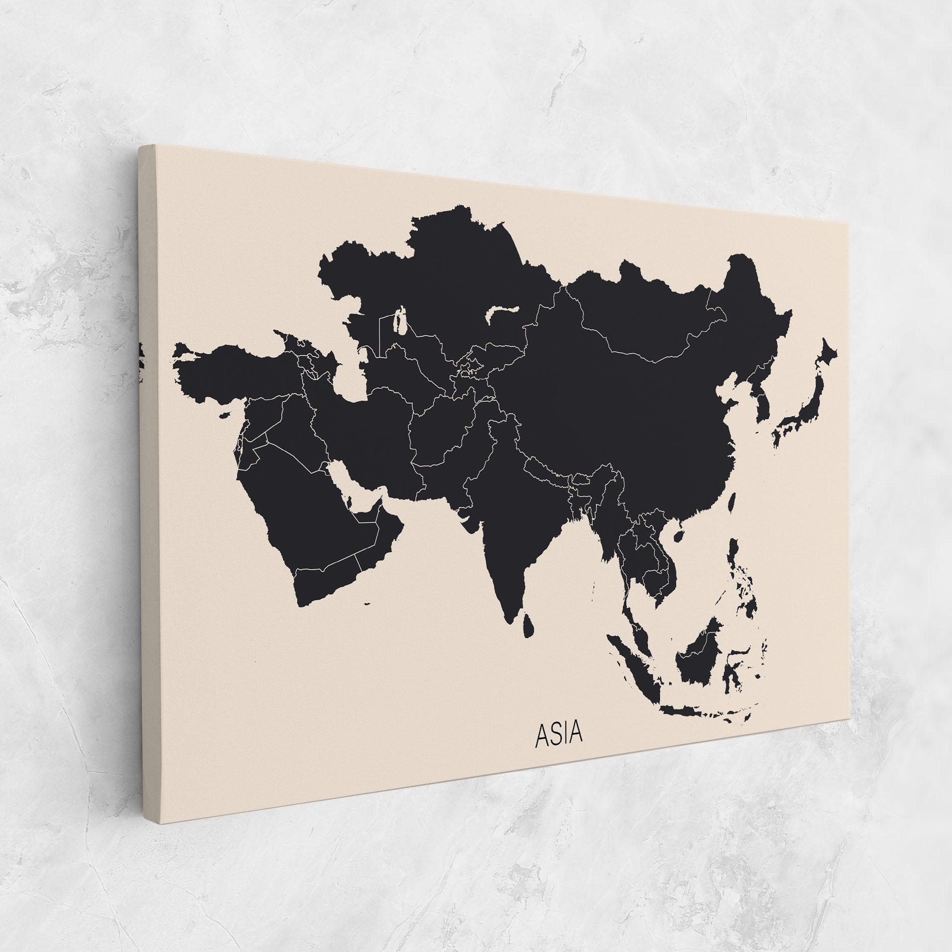 Obraz na Płótnie Asia Continent mockup 1