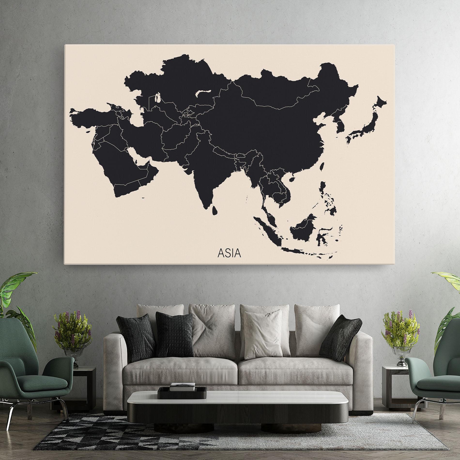 Obraz na Płótnie Asia Continent mockup 7