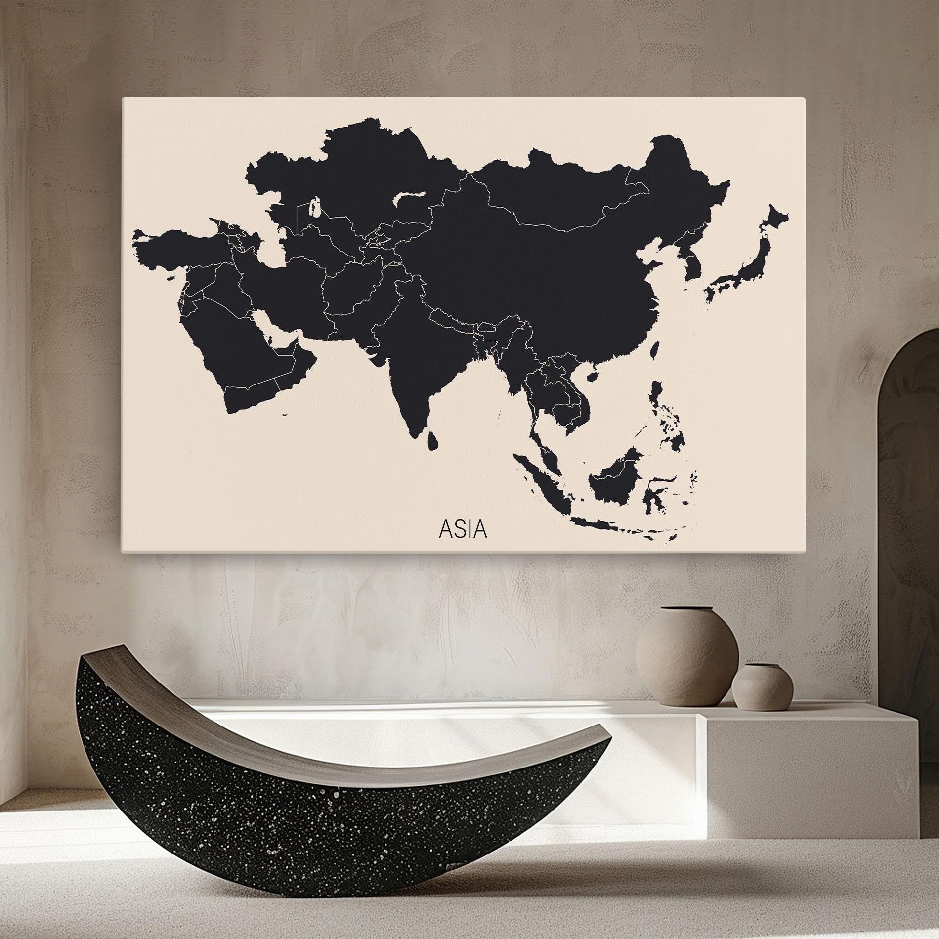 Obraz na Płótnie Asia Continent mockup 8