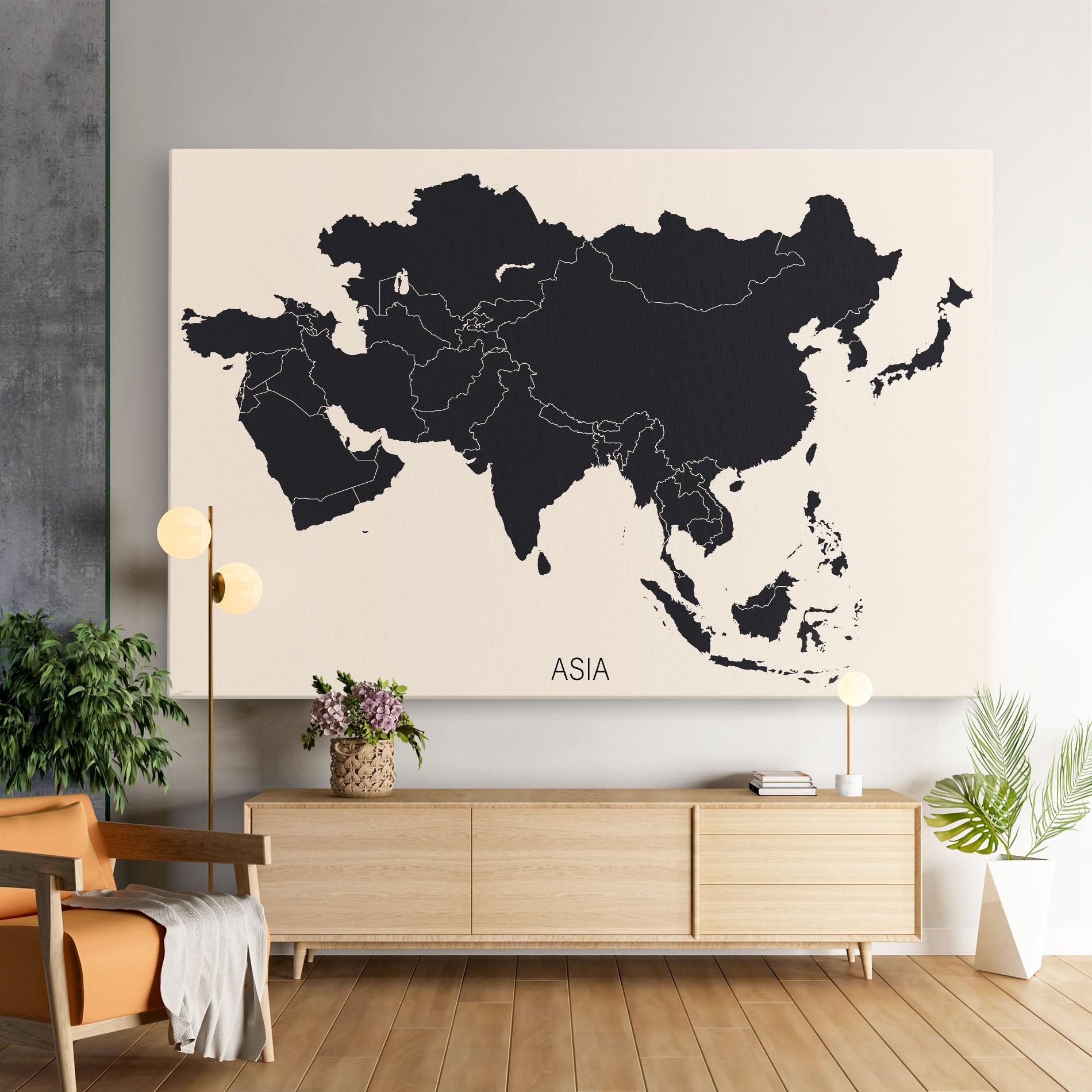 Obraz na Płótnie Asia Continent mockup 9