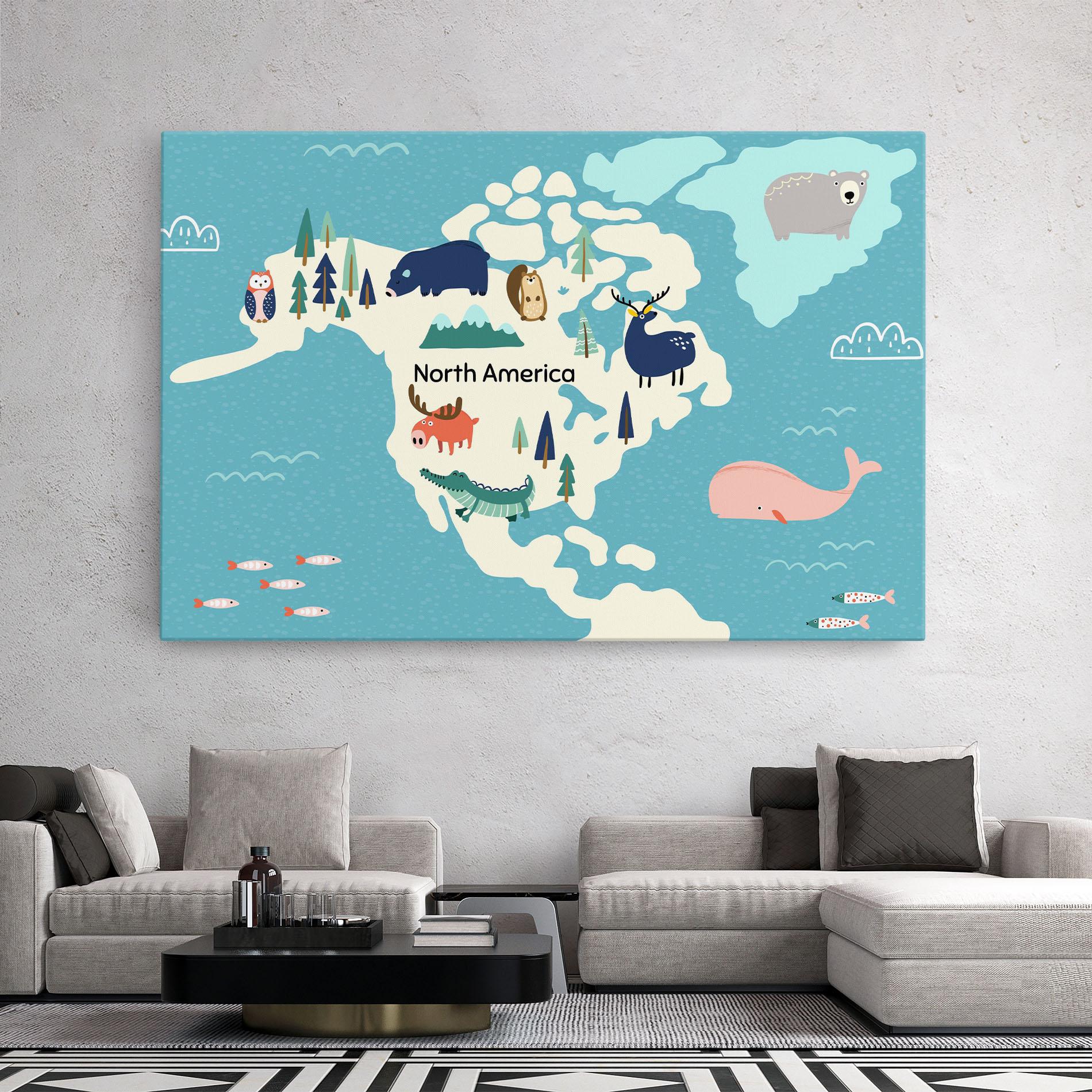 Obraz na Płótnie North America mockup 2