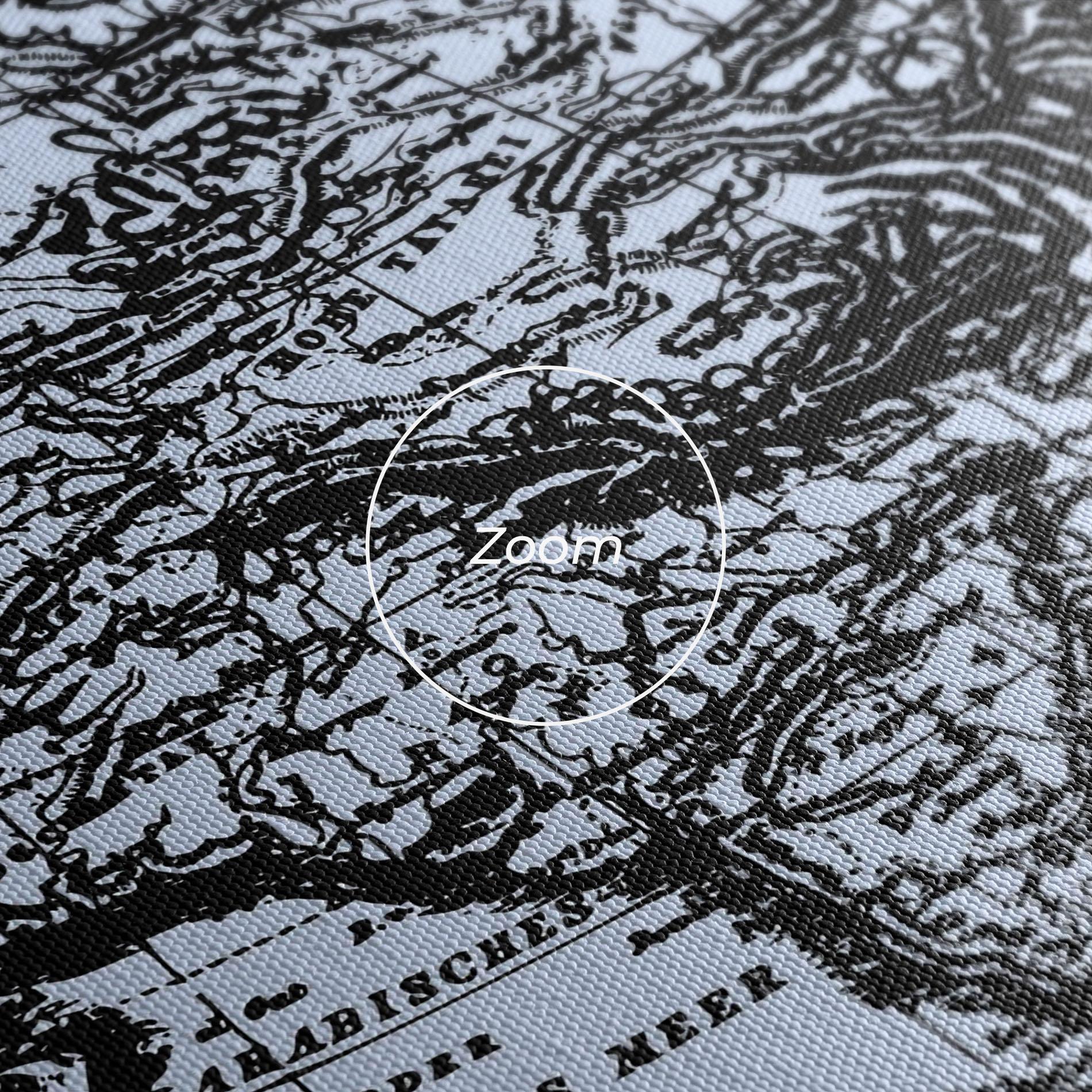 Obraz na Płótnie Blue Old Map mockup 3