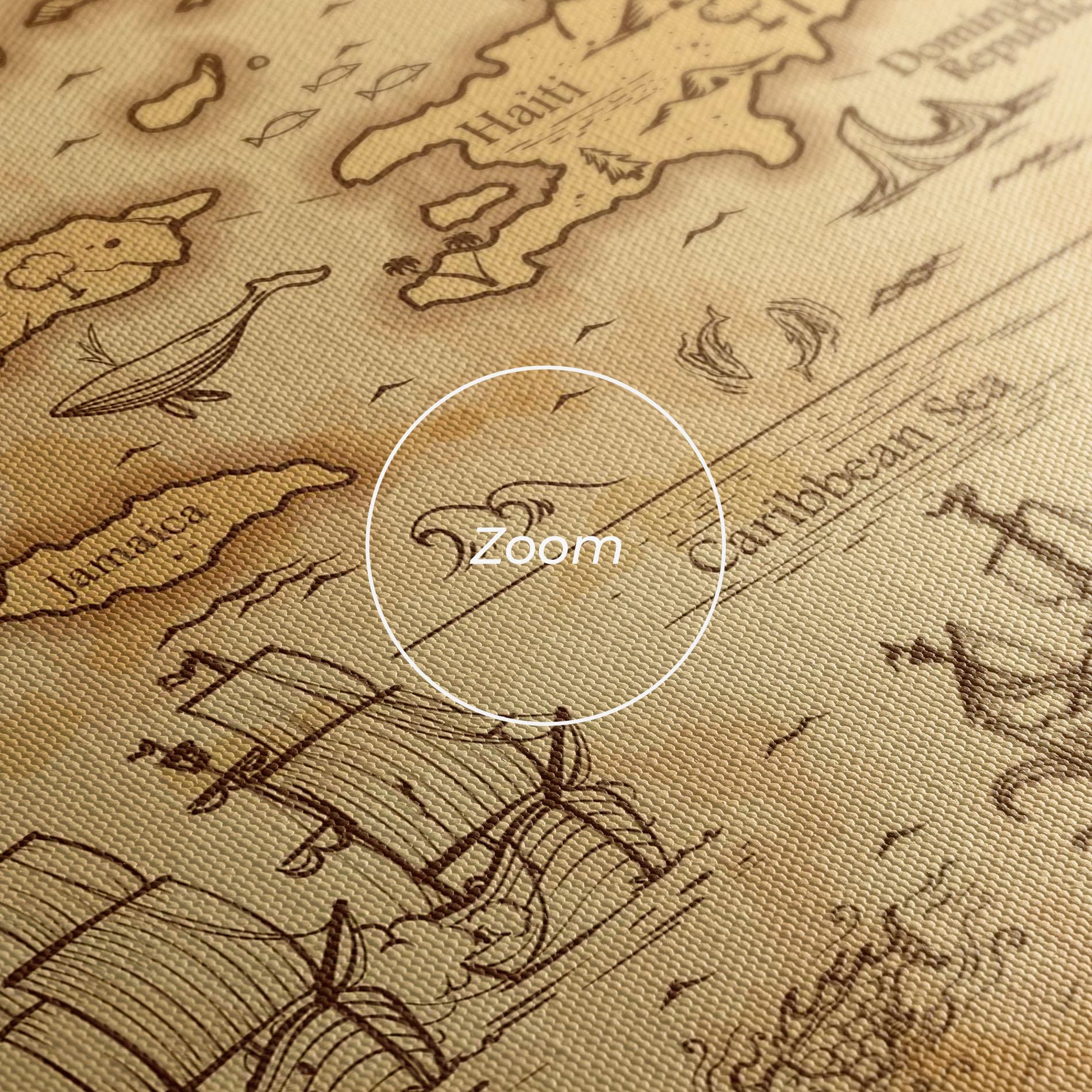 Obraz na Płótnie Caribbean Sea mockup 3