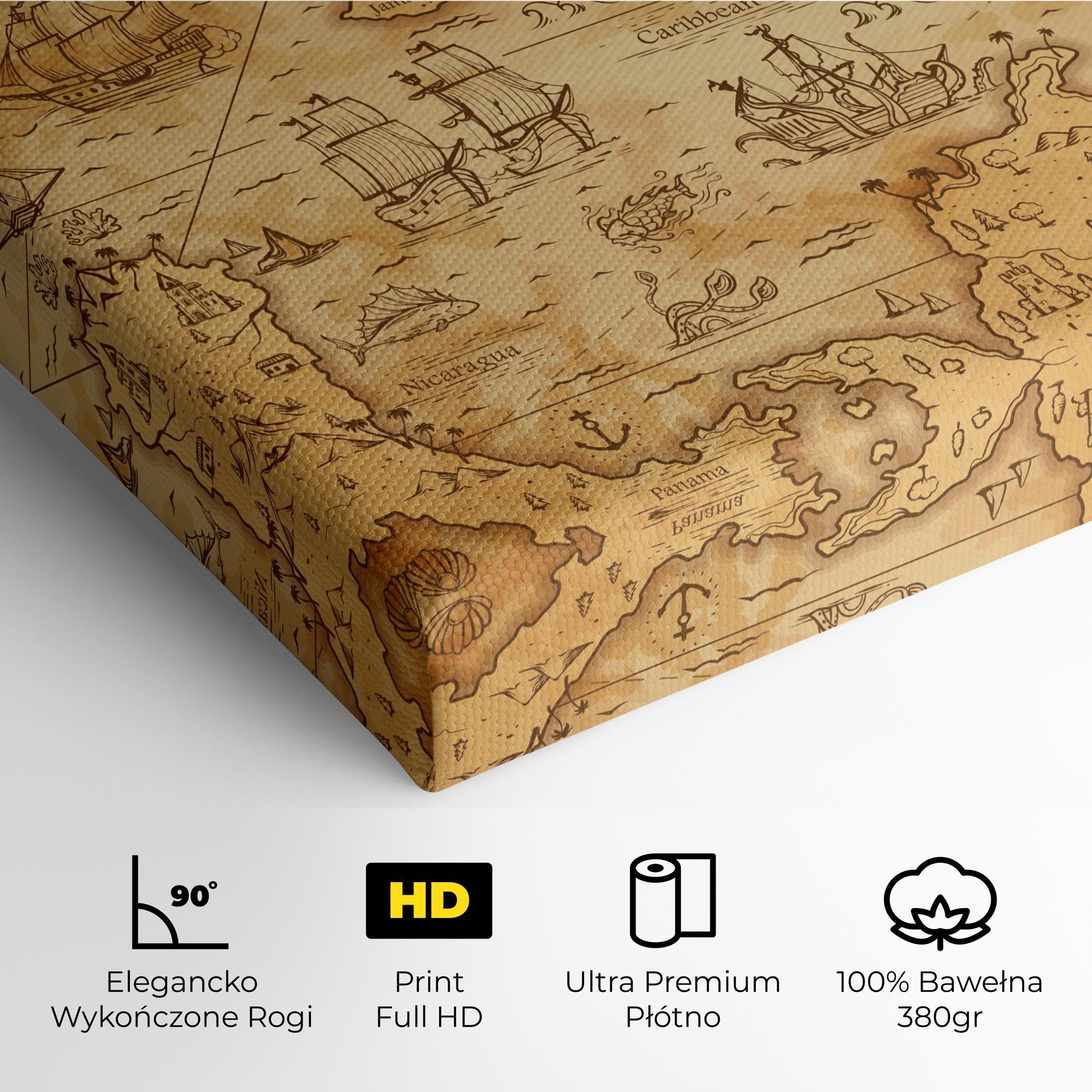 Obraz na Płótnie Caribbean Sea mockup 4