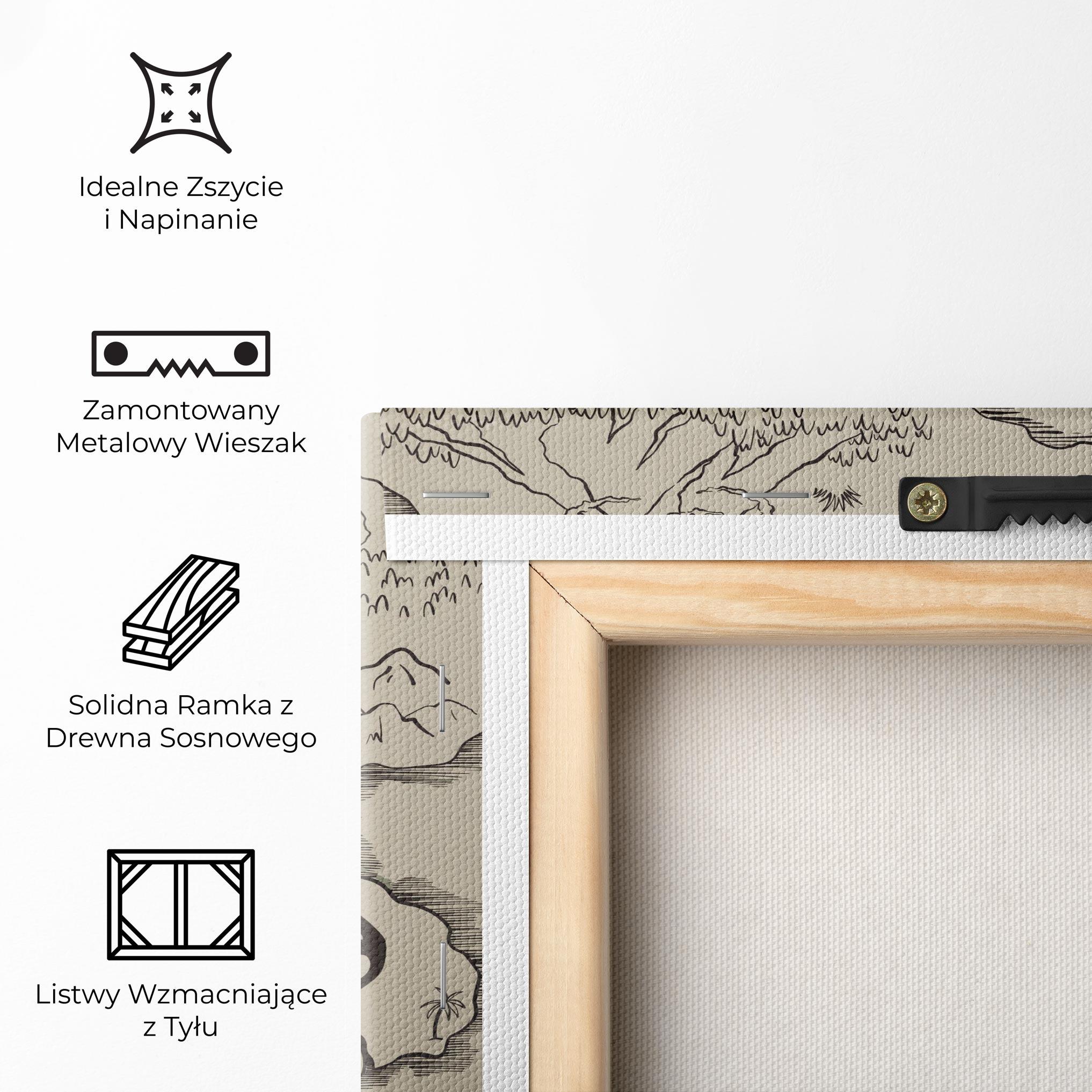 Obraz na Płótnie Cream Island Map mockup 5