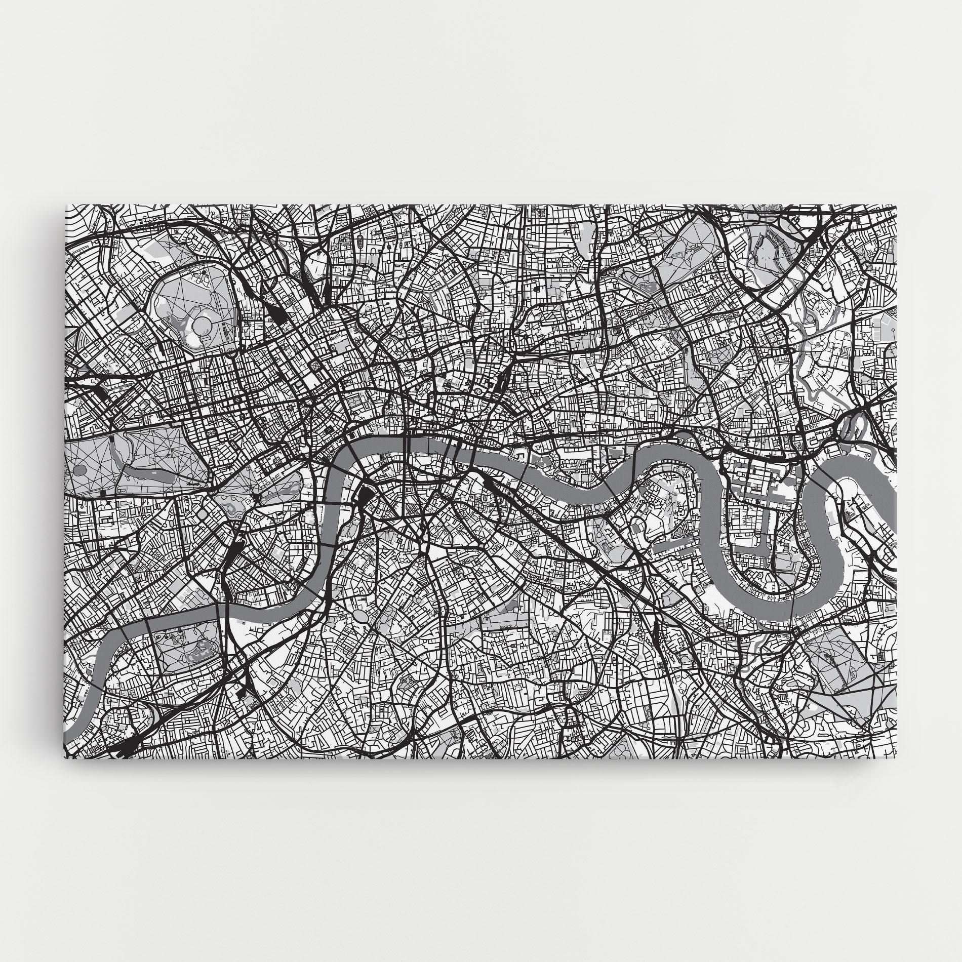 Obraz na Płótnie City Map mockup 0