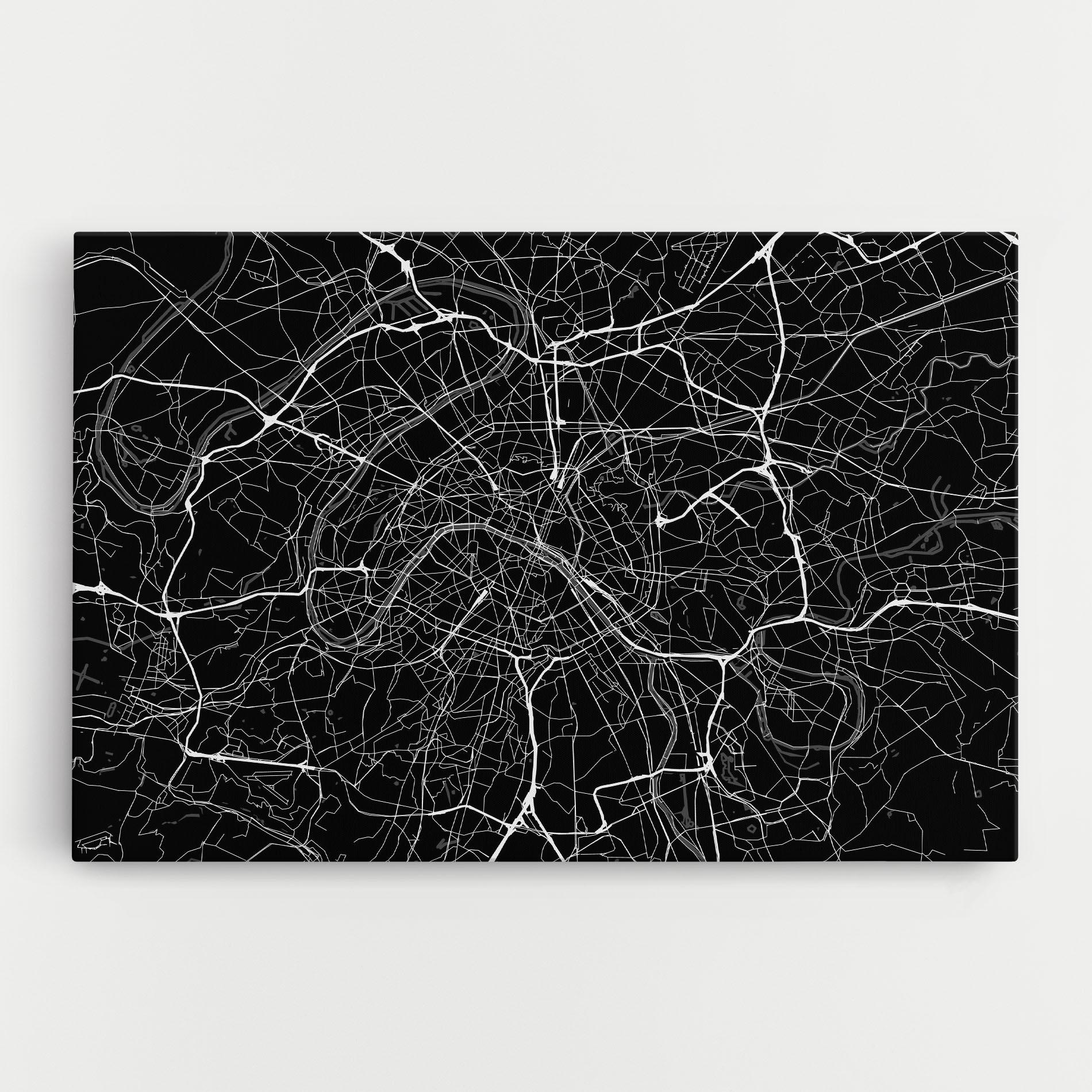 Obraz na Płótnie White Line City mockup 0