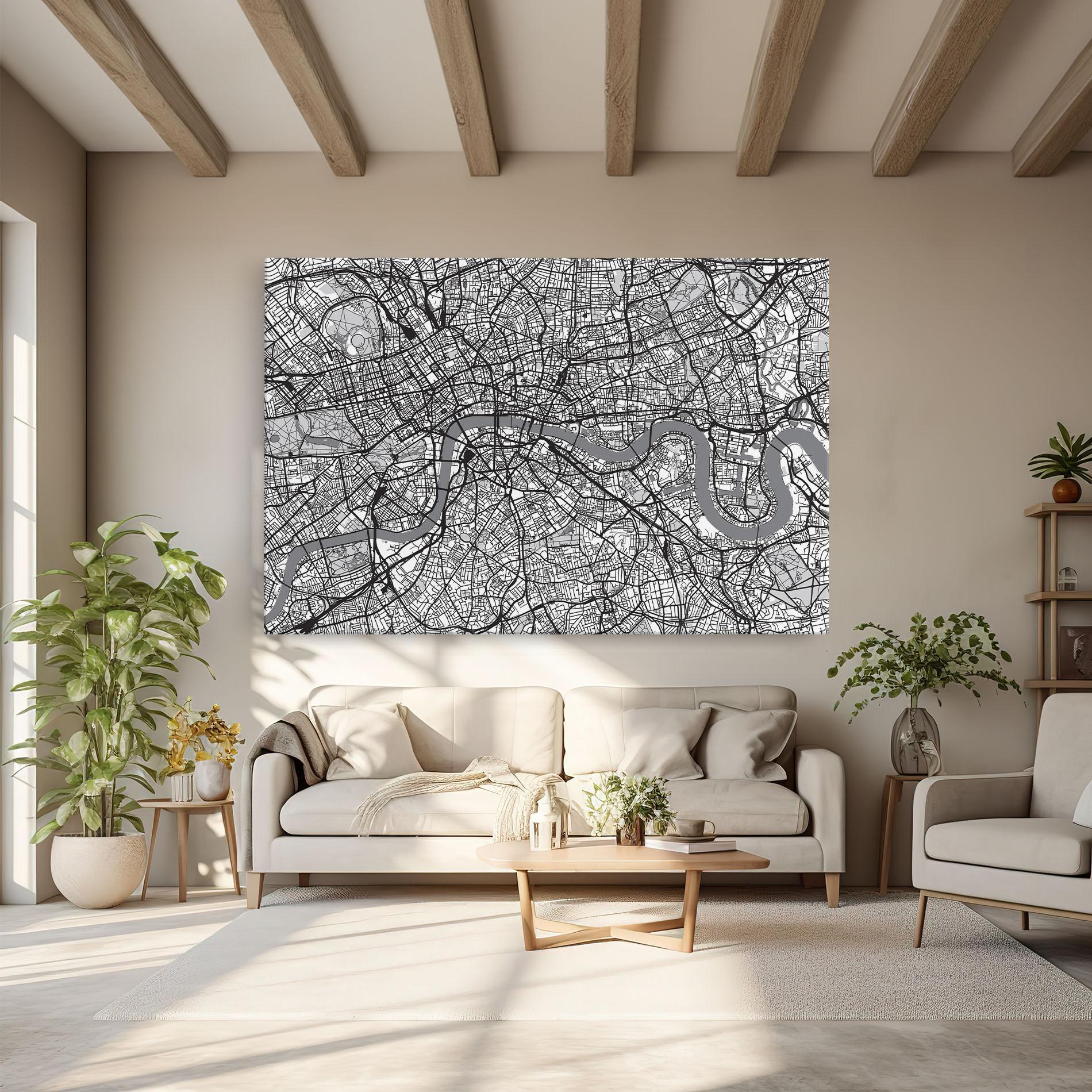 Obraz na Płótnie City Map mockup 6