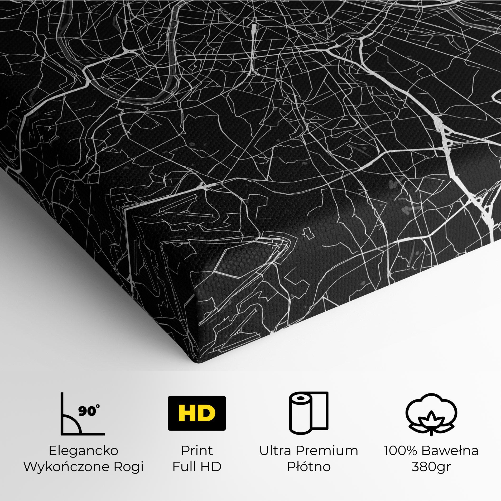 Obraz na Płótnie White Line City mockup 4