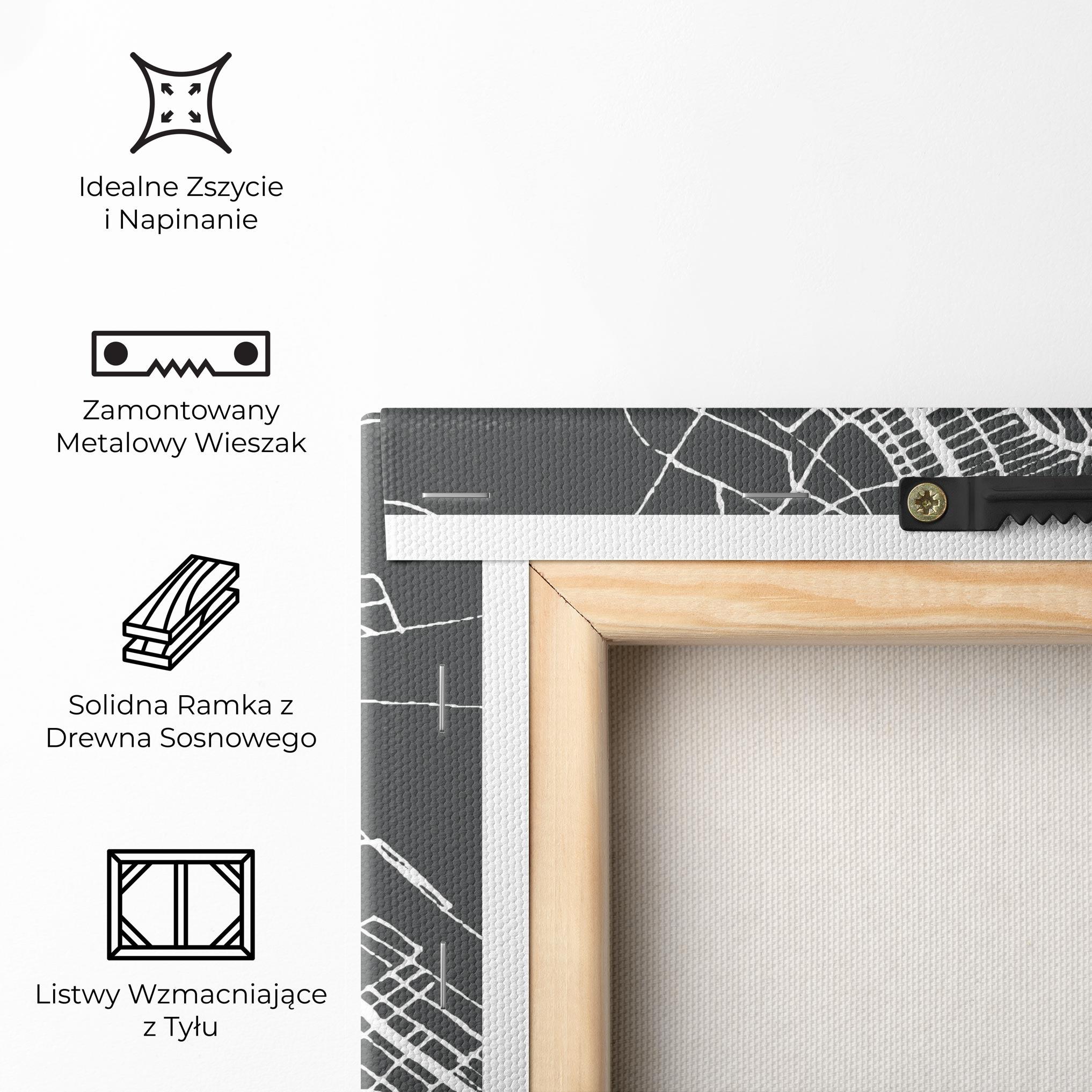 Obraz na Płótnie Bangui Map mockup 5