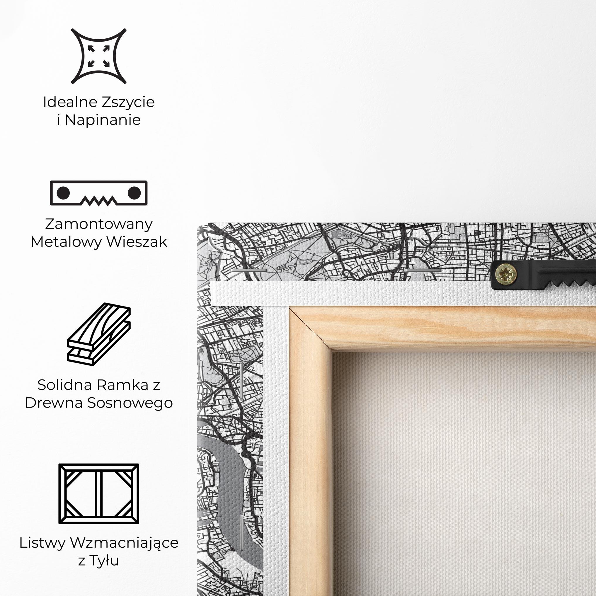 Obraz na Płótnie City Map mockup 5