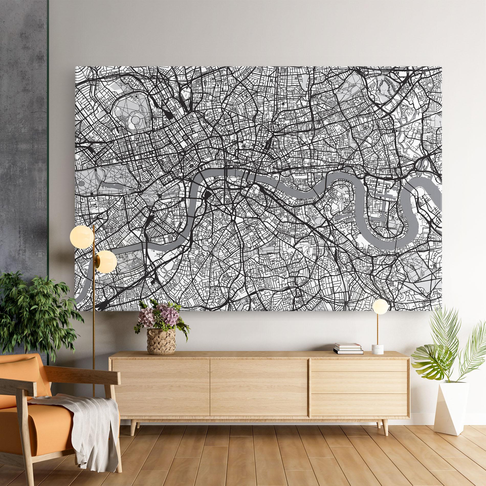 Obraz na Płótnie City Map mockup 9