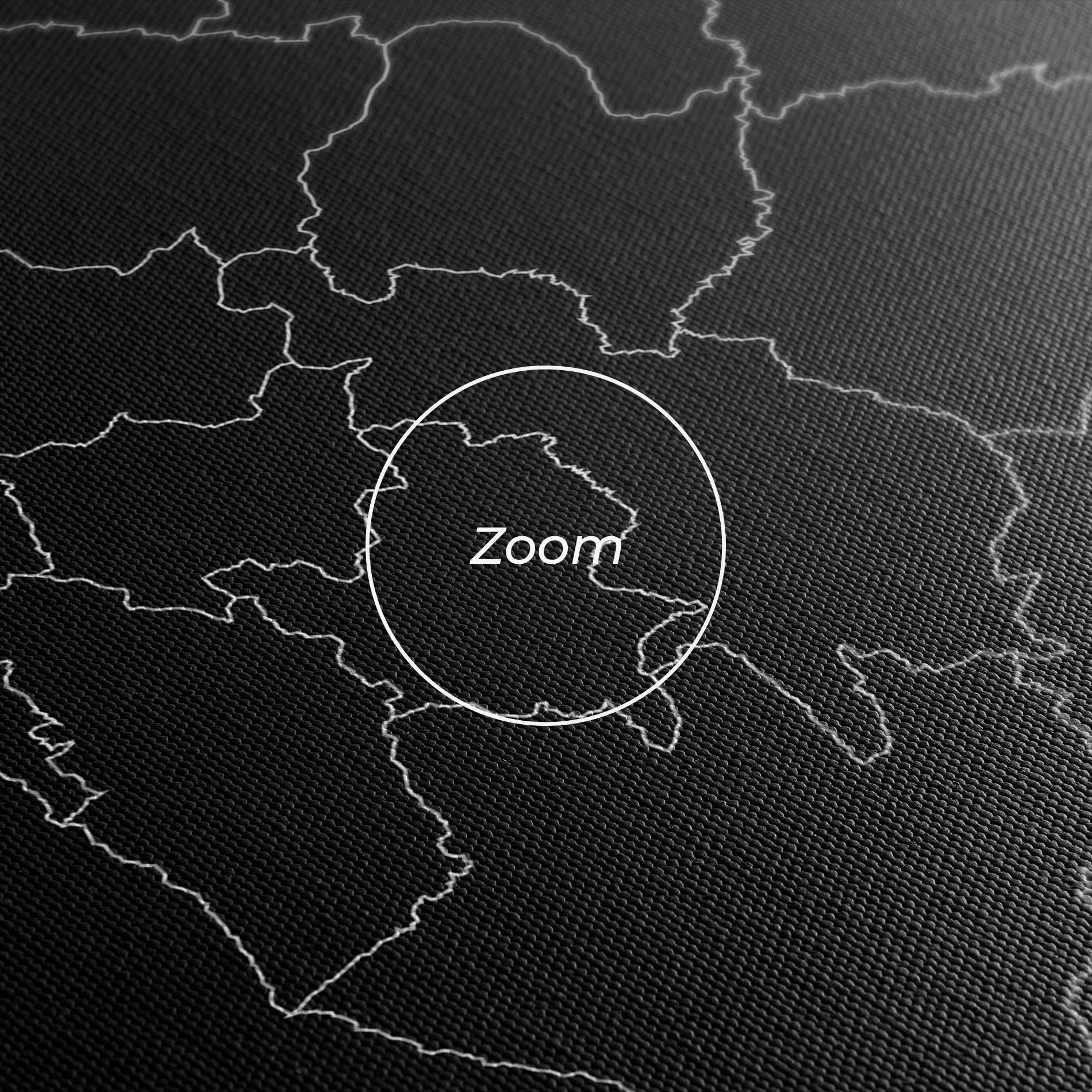 Obraz na Płótnie Burundi Grey Map mockup 3