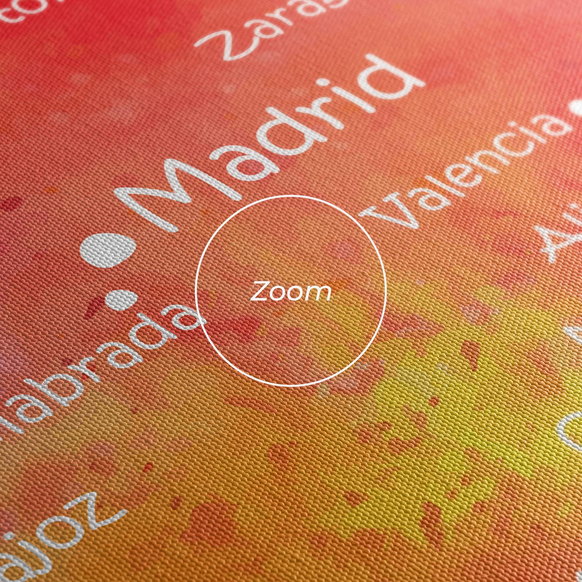 Obraz na Płótnie Spain Map mockup 3