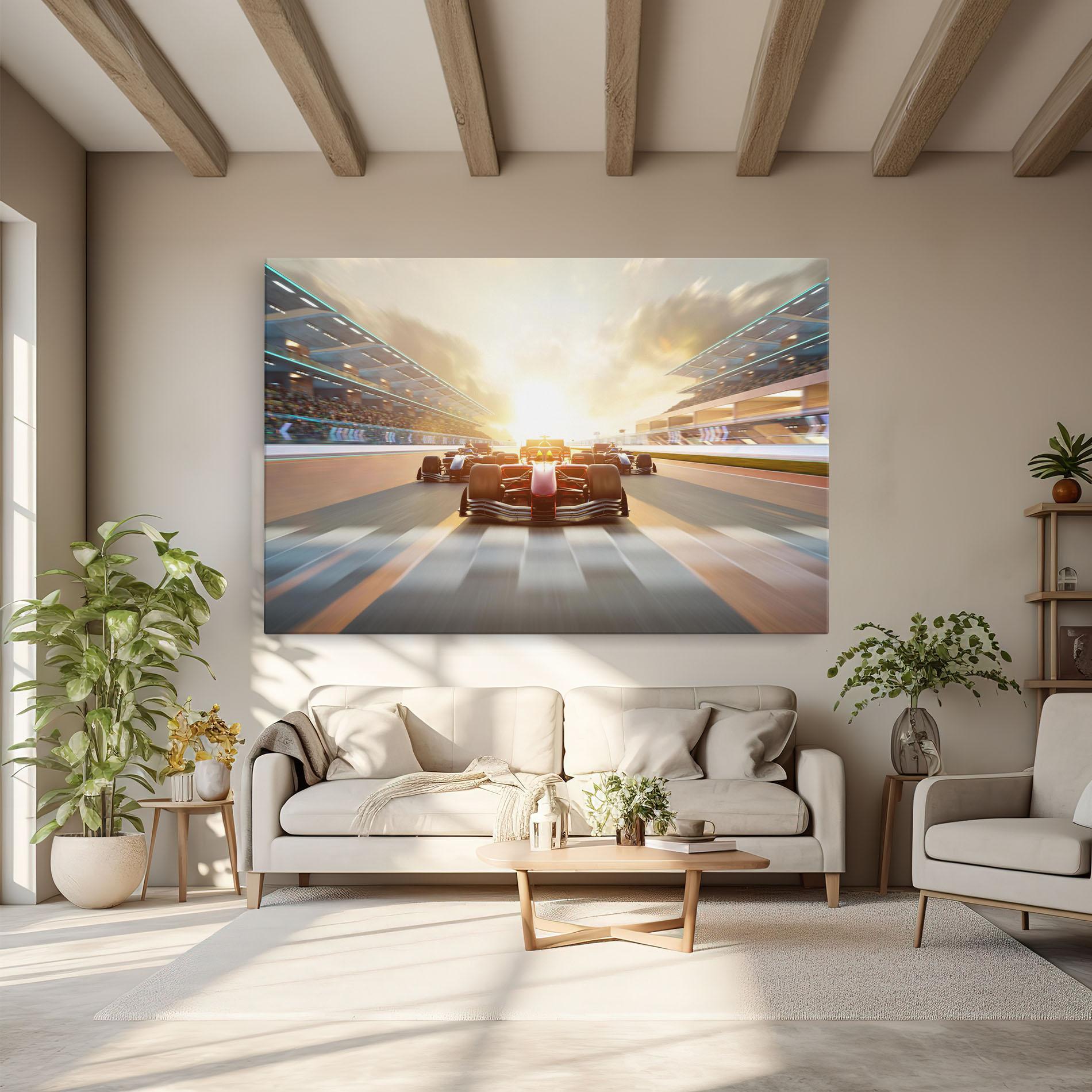 Obraz na Płótnie F1 Winning mockup 6