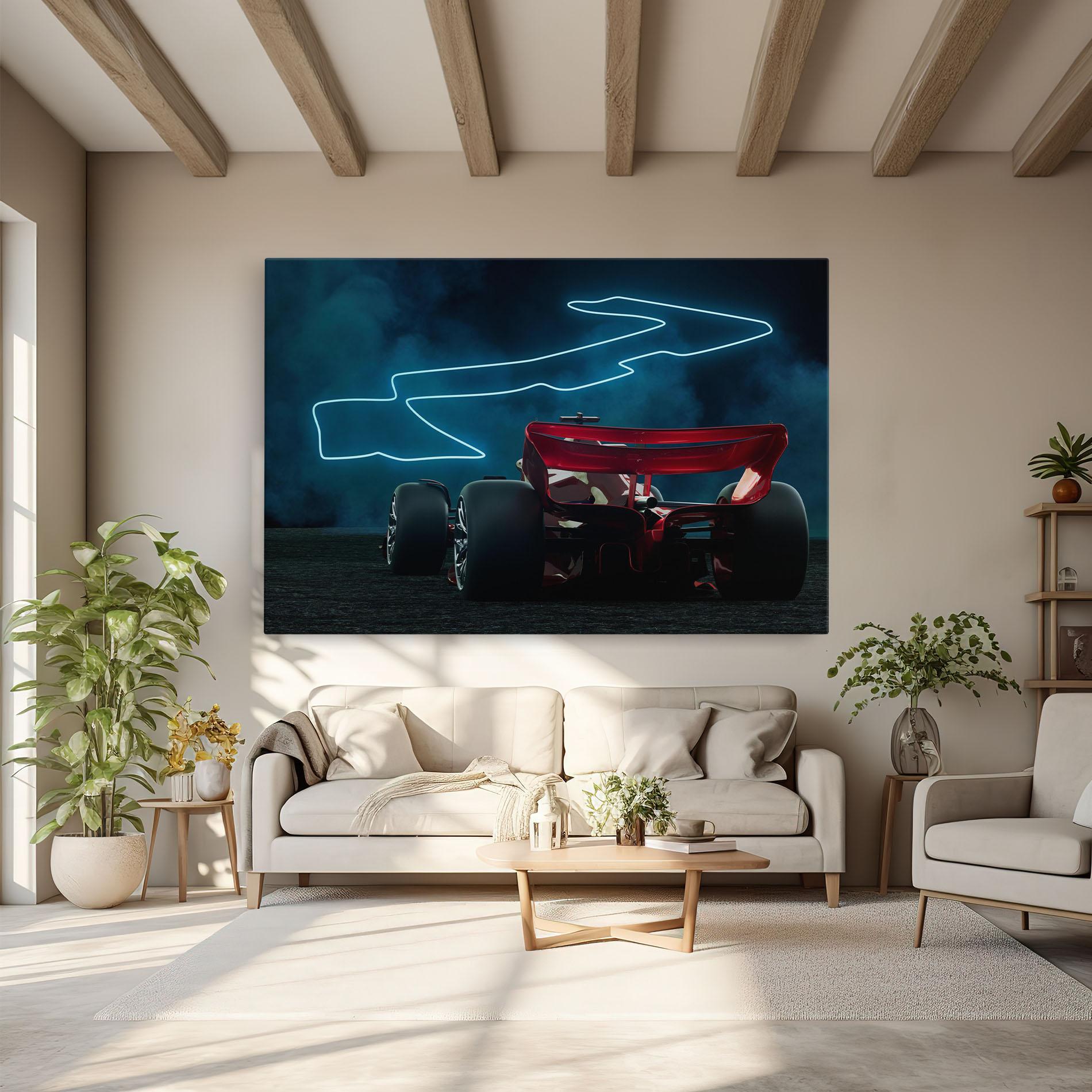 Obraz na Płótnie Race Car F1 mockup 6