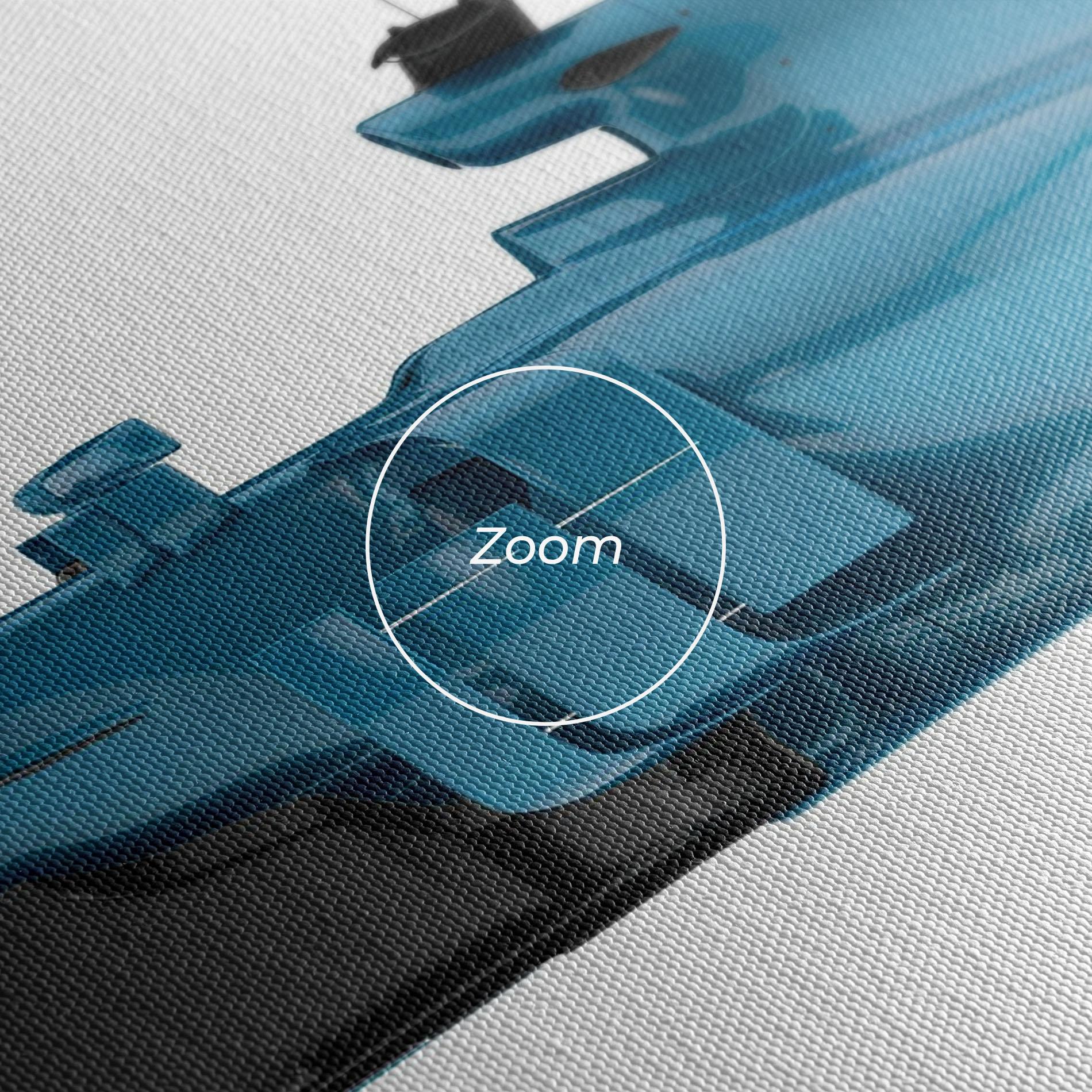 Obraz na Płótnie Blue F1 Toy mockup 3