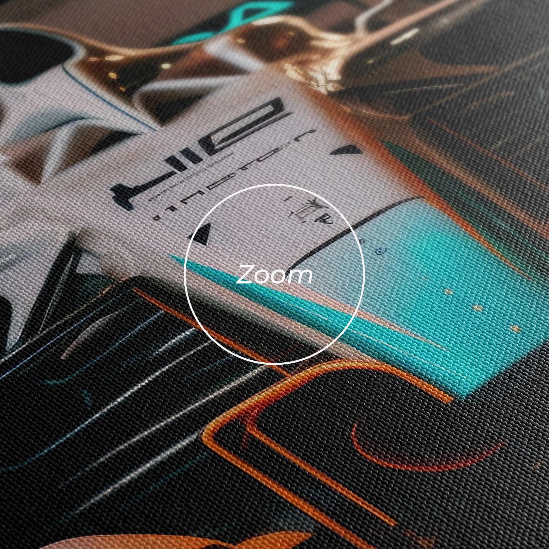 Obraz na Płótnie Blue White F1 mockup 3