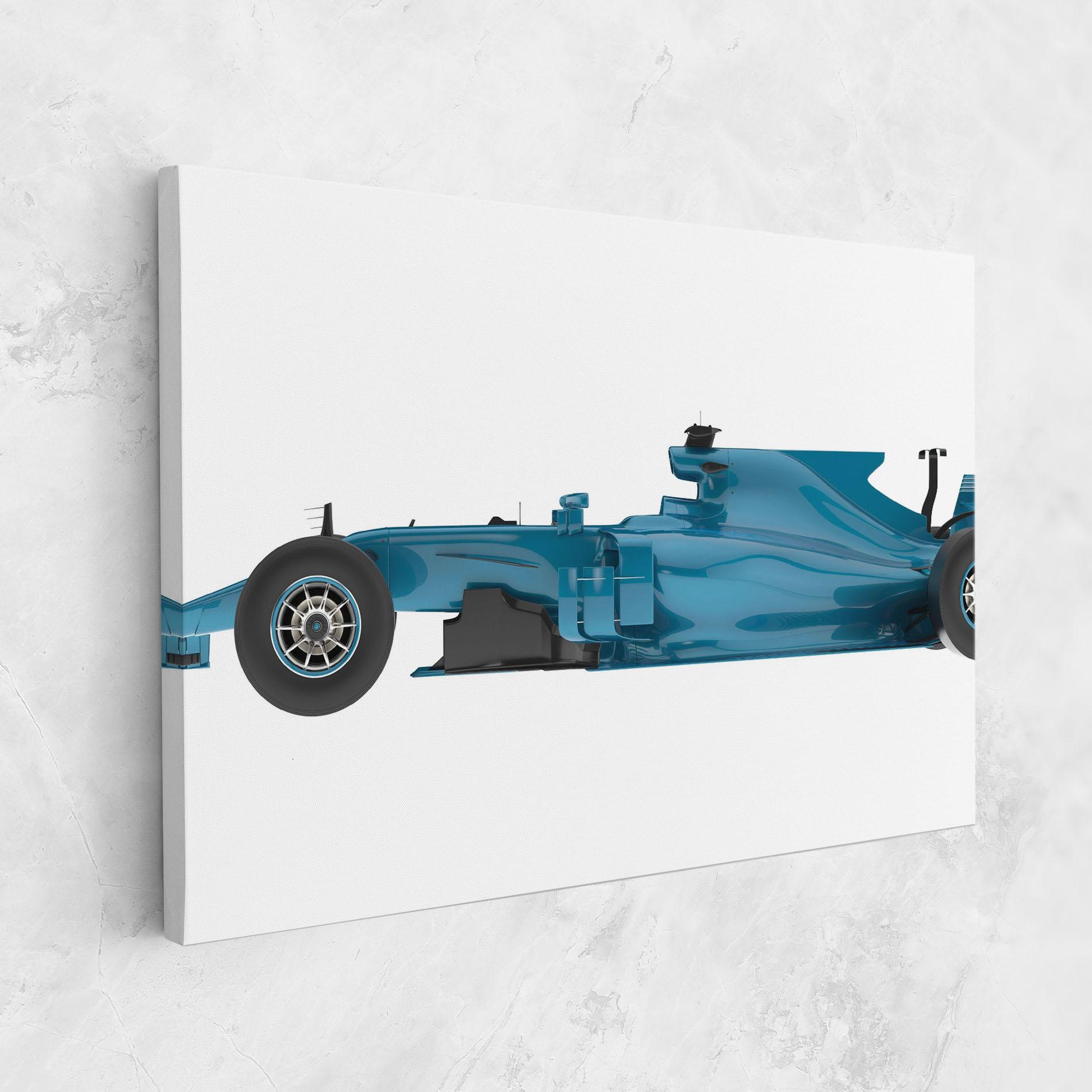 Obraz na Płótnie Blue F1 Toy mockup 1