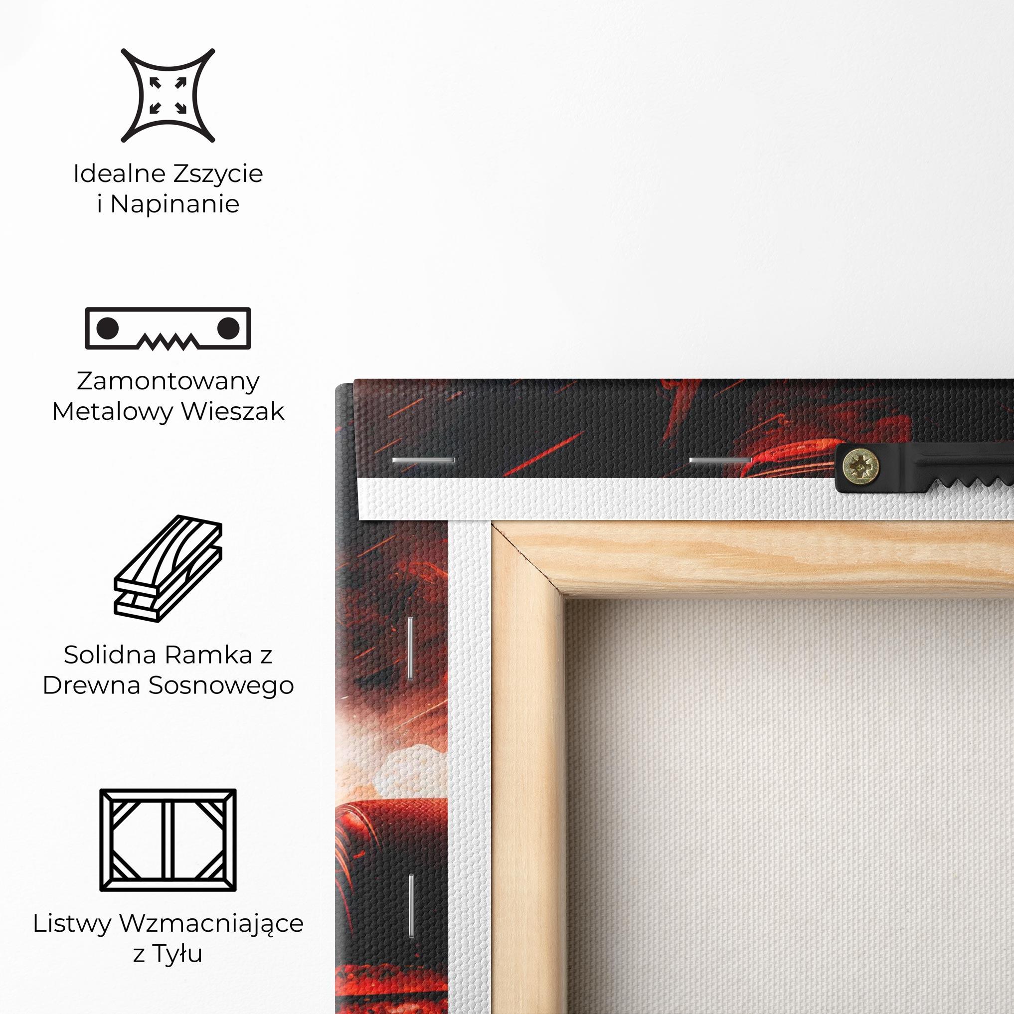 Obraz na Płótnie Blue Red F1 mockup 5