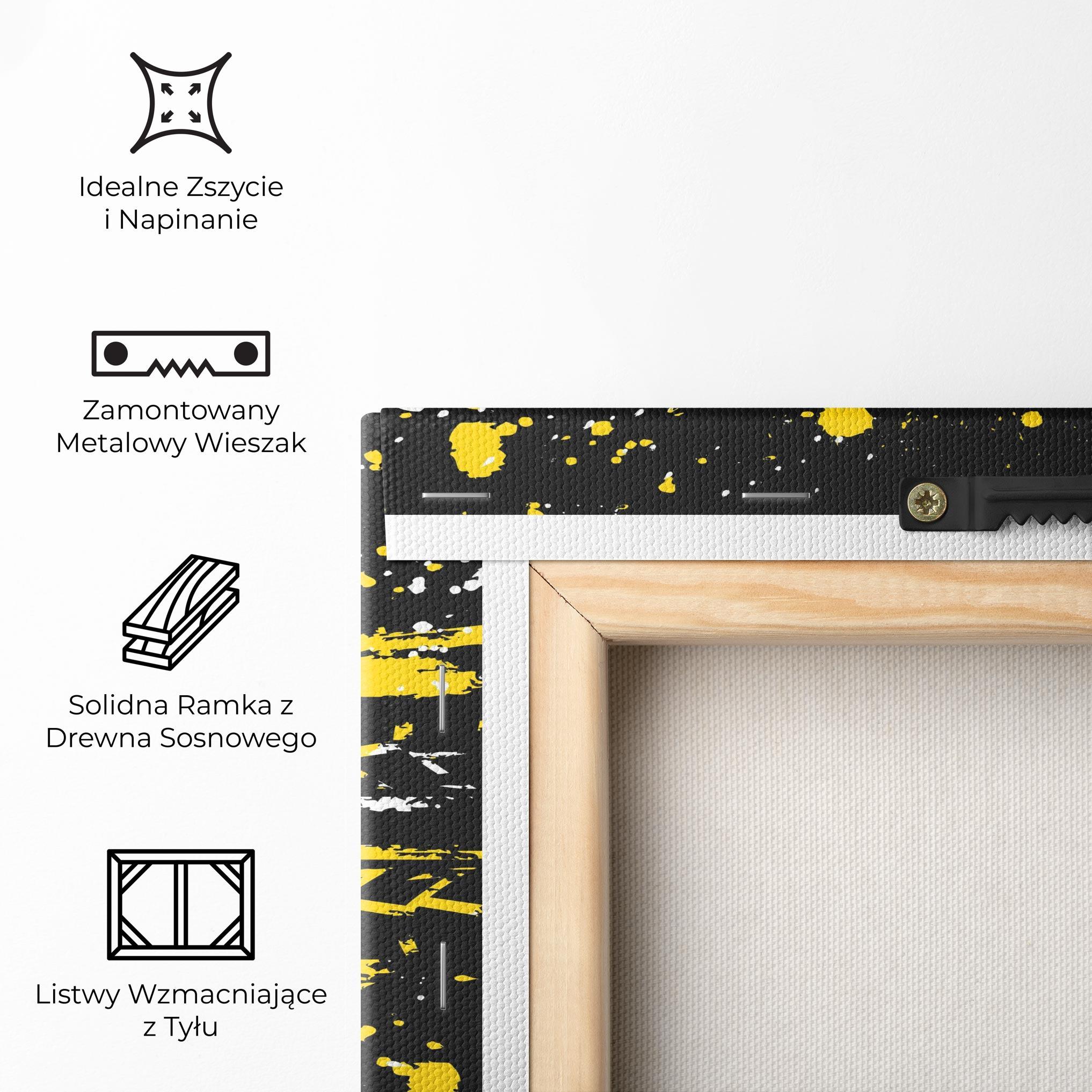 Obraz na Płótnie Yellow Traces mockup 5