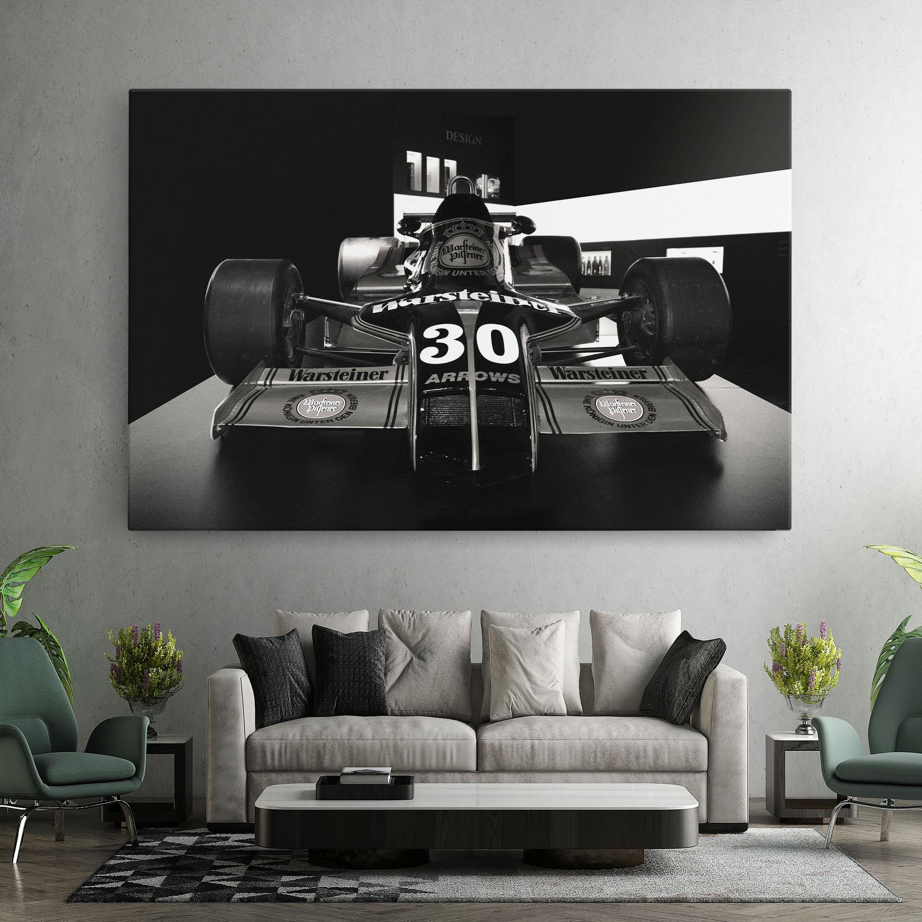 Obraz na Płótnie Formula 1 Car Grey mockup 7