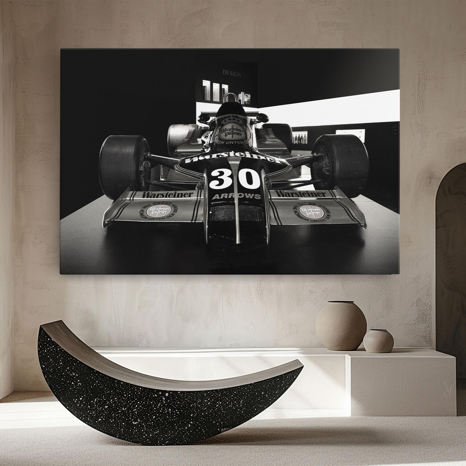 Obraz na Płótnie Formula 1 Car Grey mockup 8