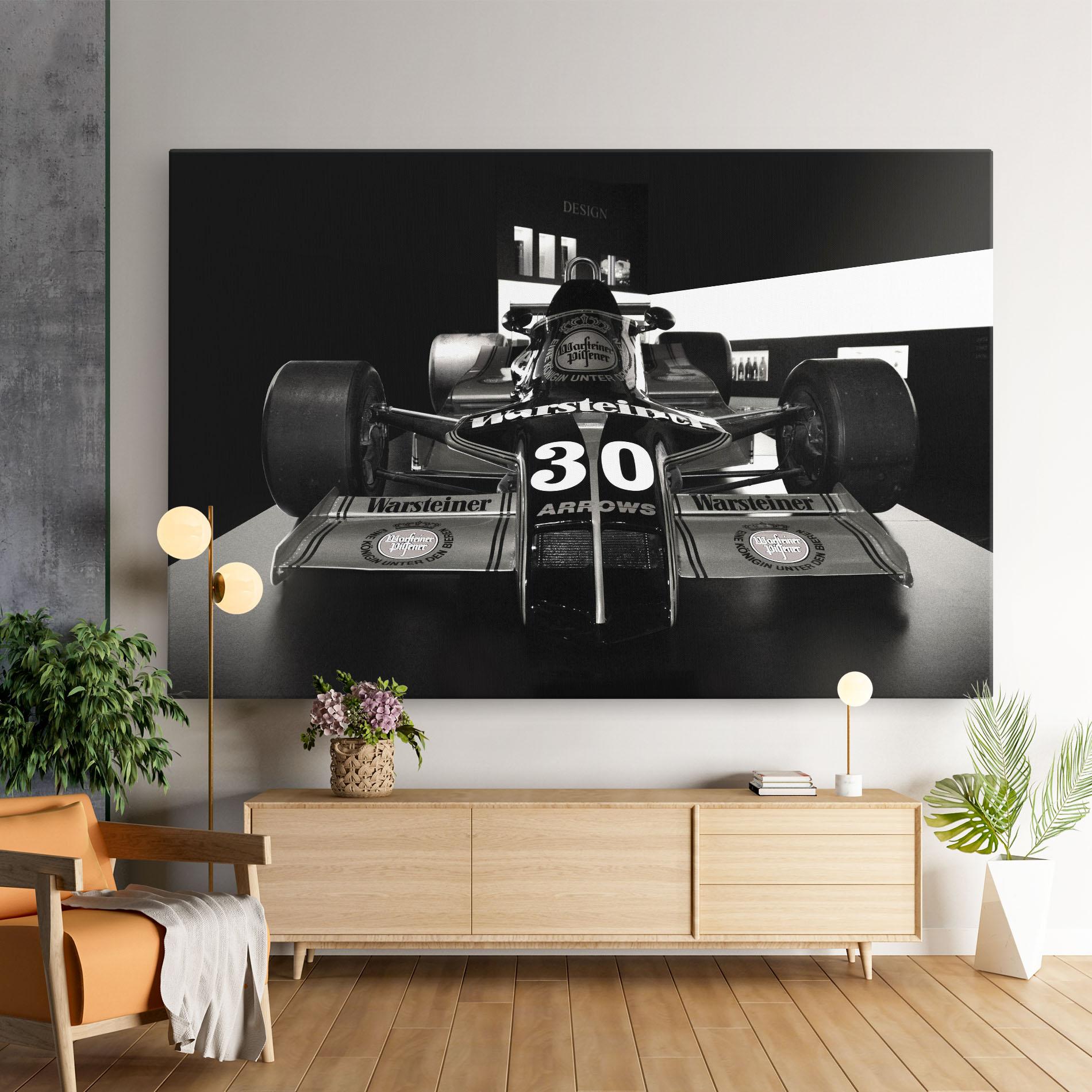 Obraz na Płótnie Formula 1 Car Grey mockup 9