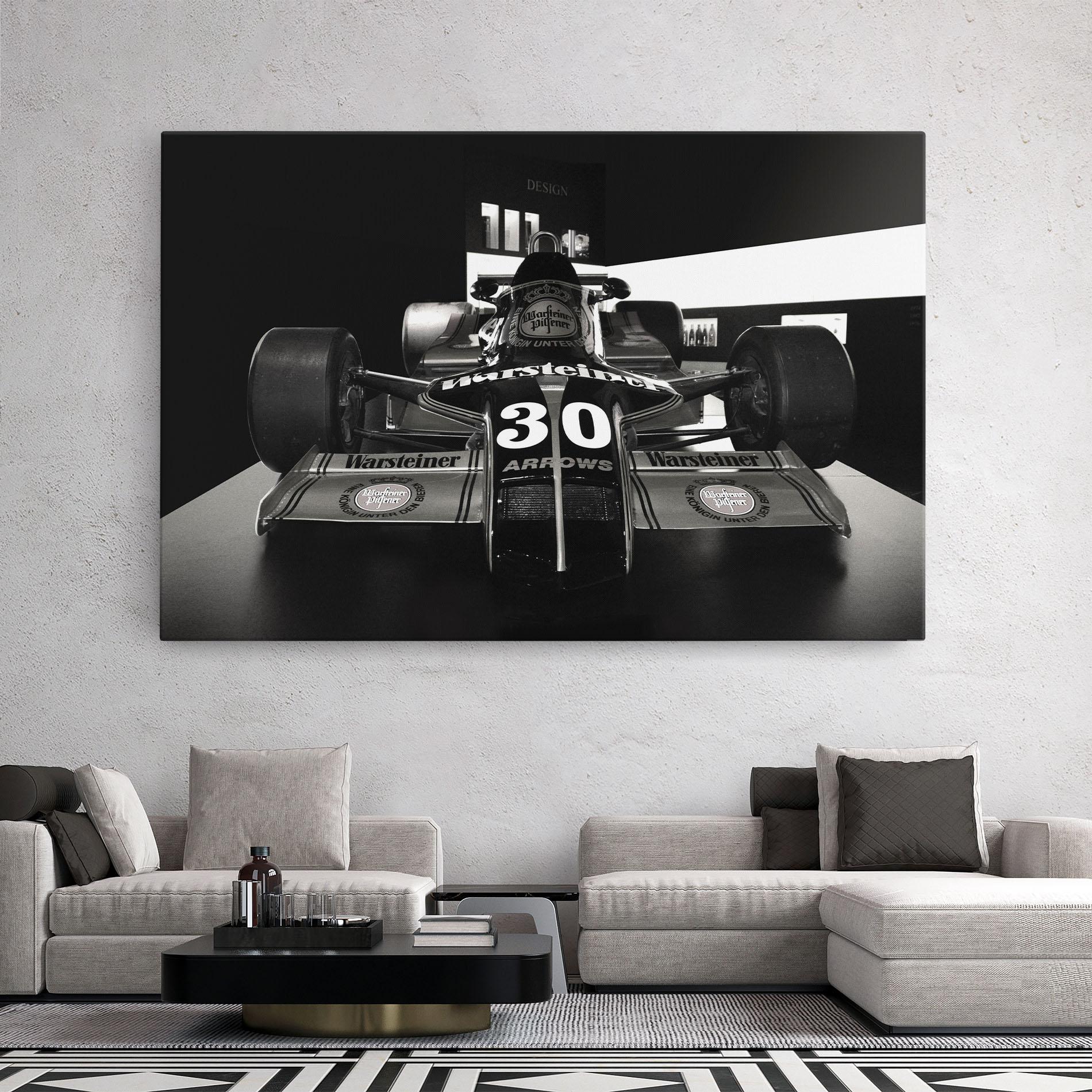 Obraz na Płótnie Formula 1 Car Grey mockup 2
