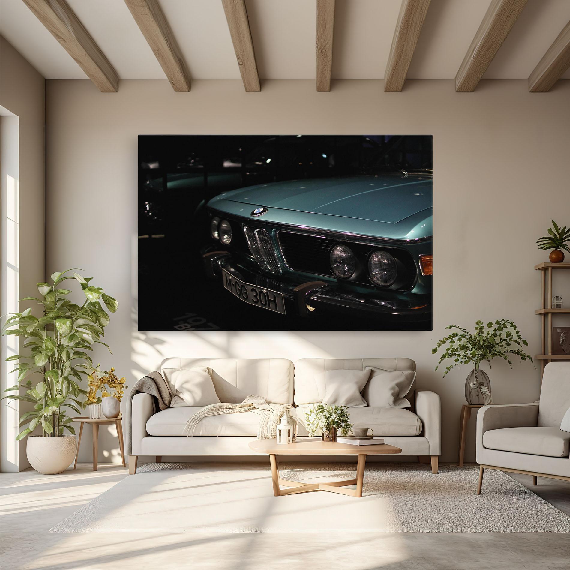 Obraz na Płótnie Old Bmw Headlight mockup 6