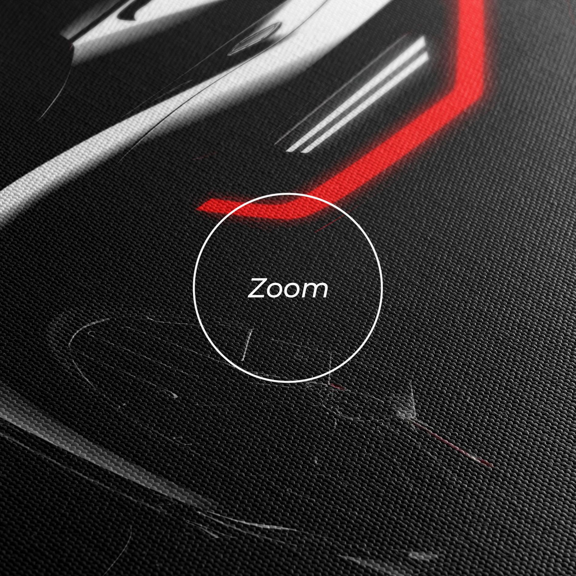 Obraz na Płótnie Black Hypercar Car mockup 3