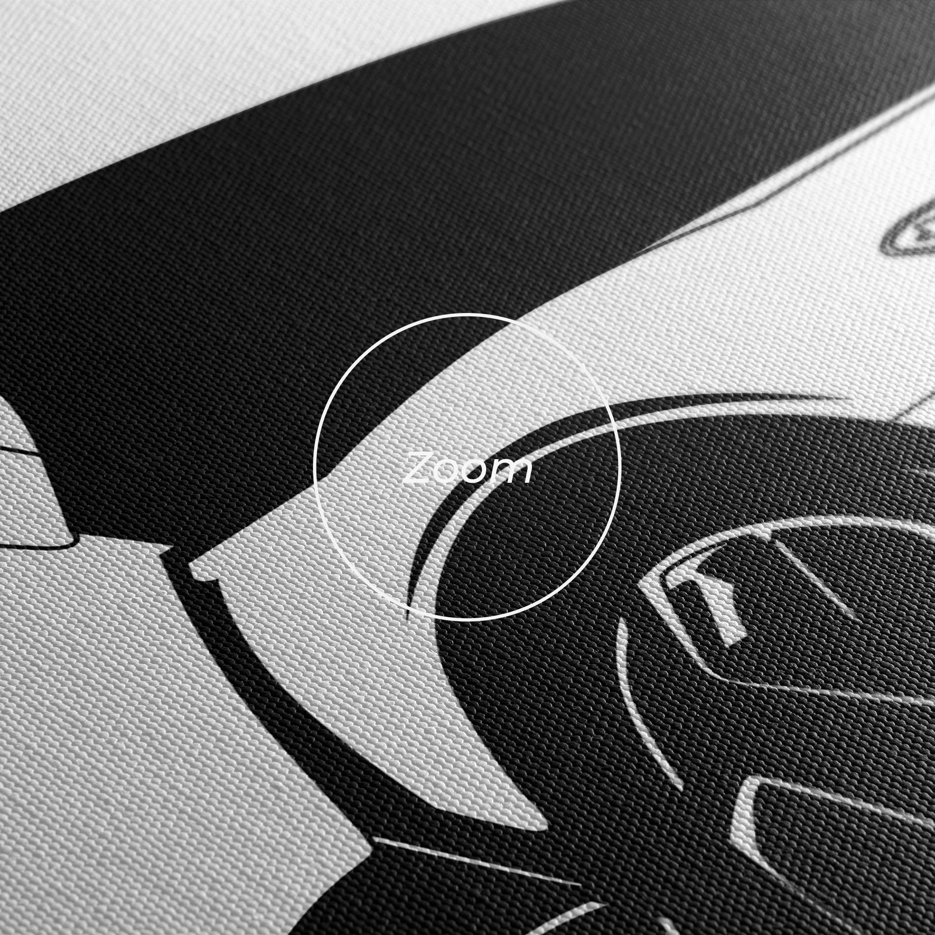 Obraz na Płótnie Black White Car mockup 3