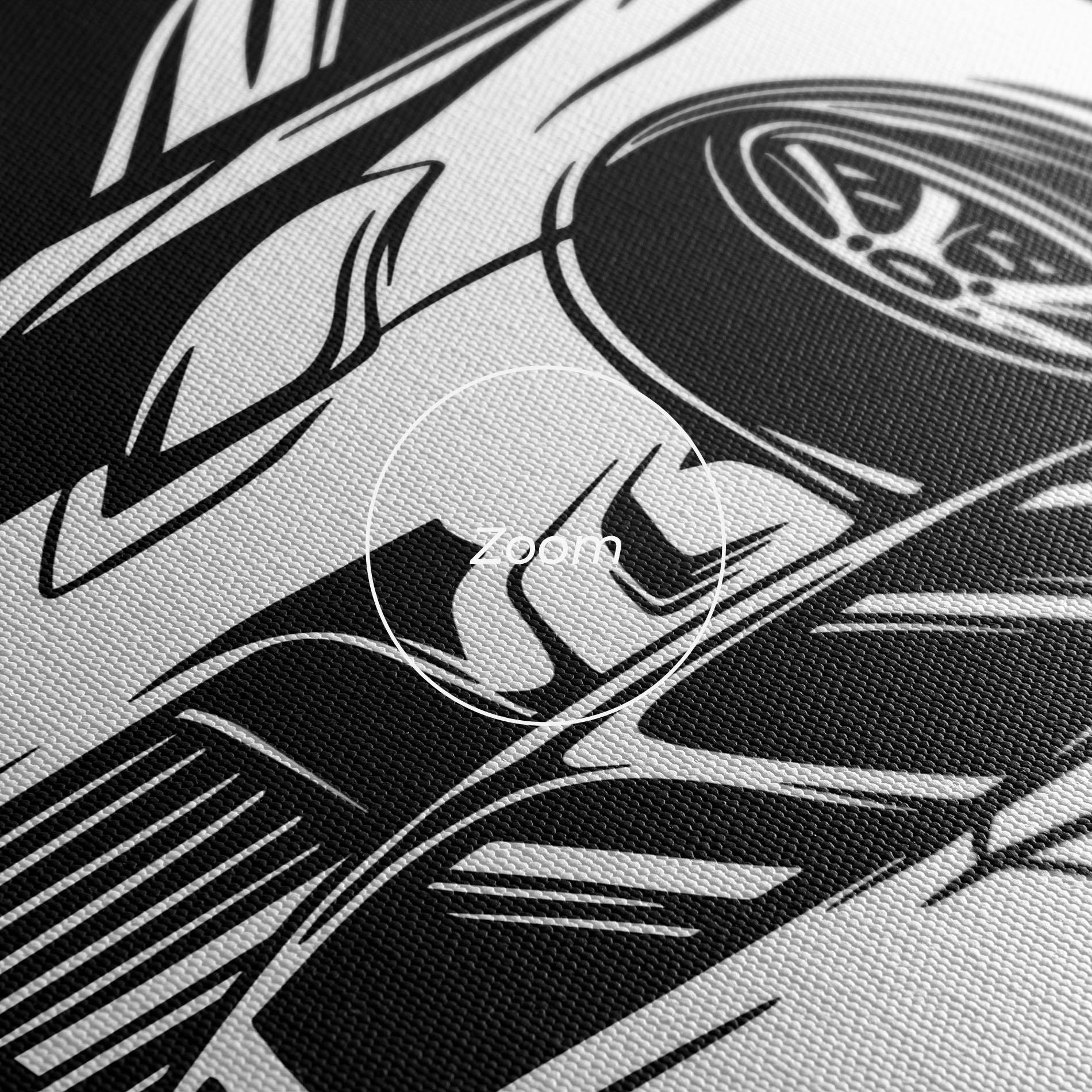 Obraz na Płótnie Car Street Racing mockup 3