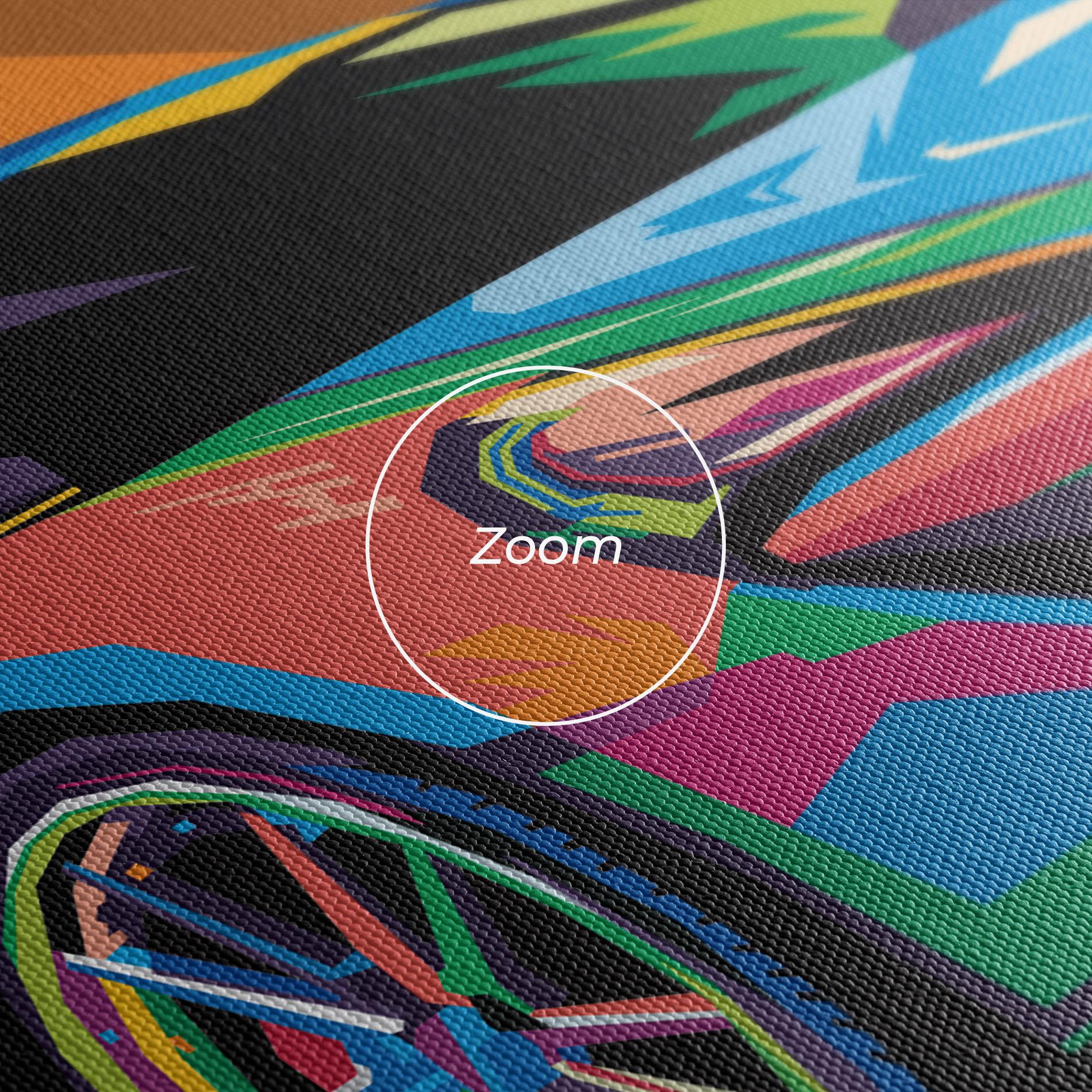 Obraz na Płótnie Colorful Sport Car mockup 3