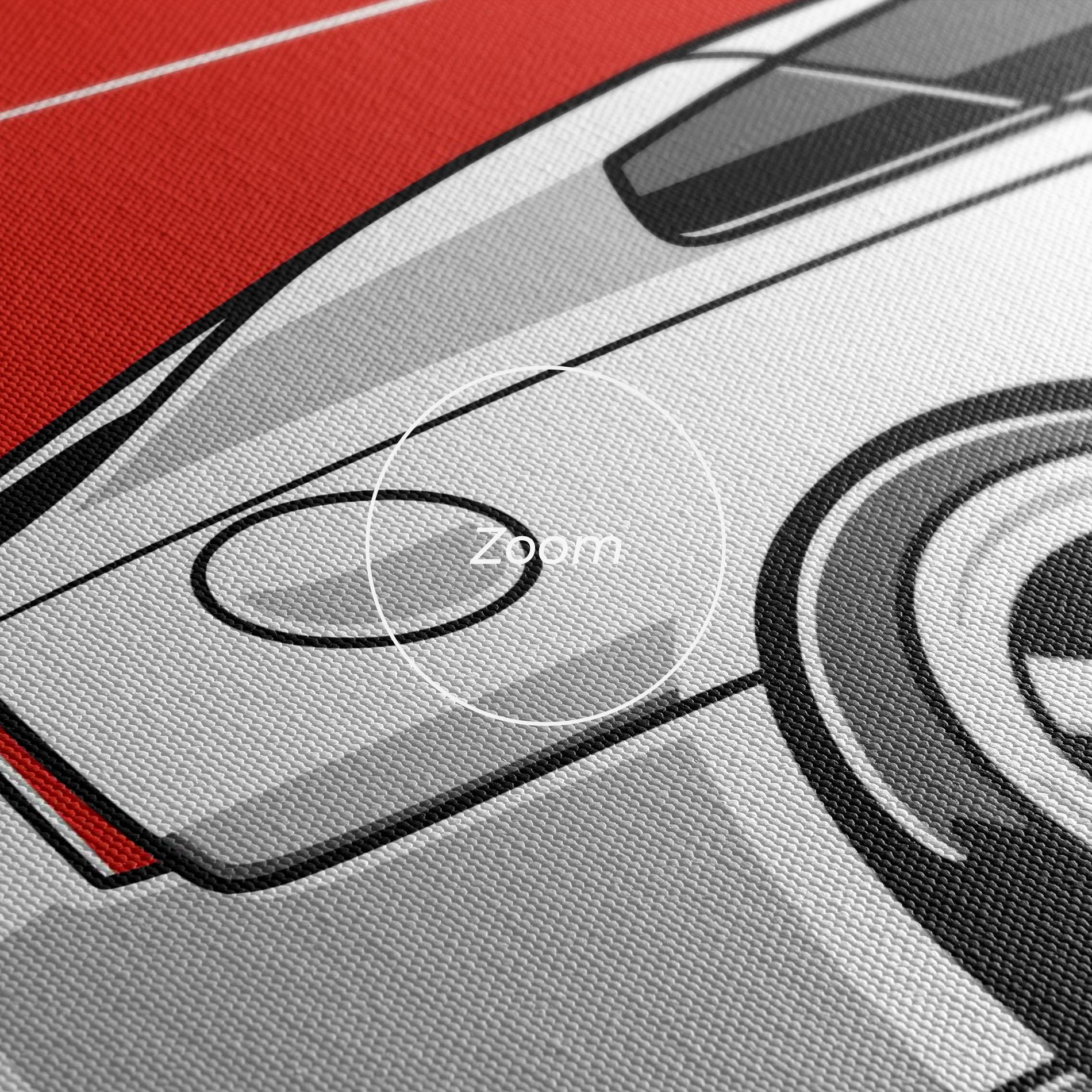 Obraz na Płótnie Grey Gtr Car mockup 3