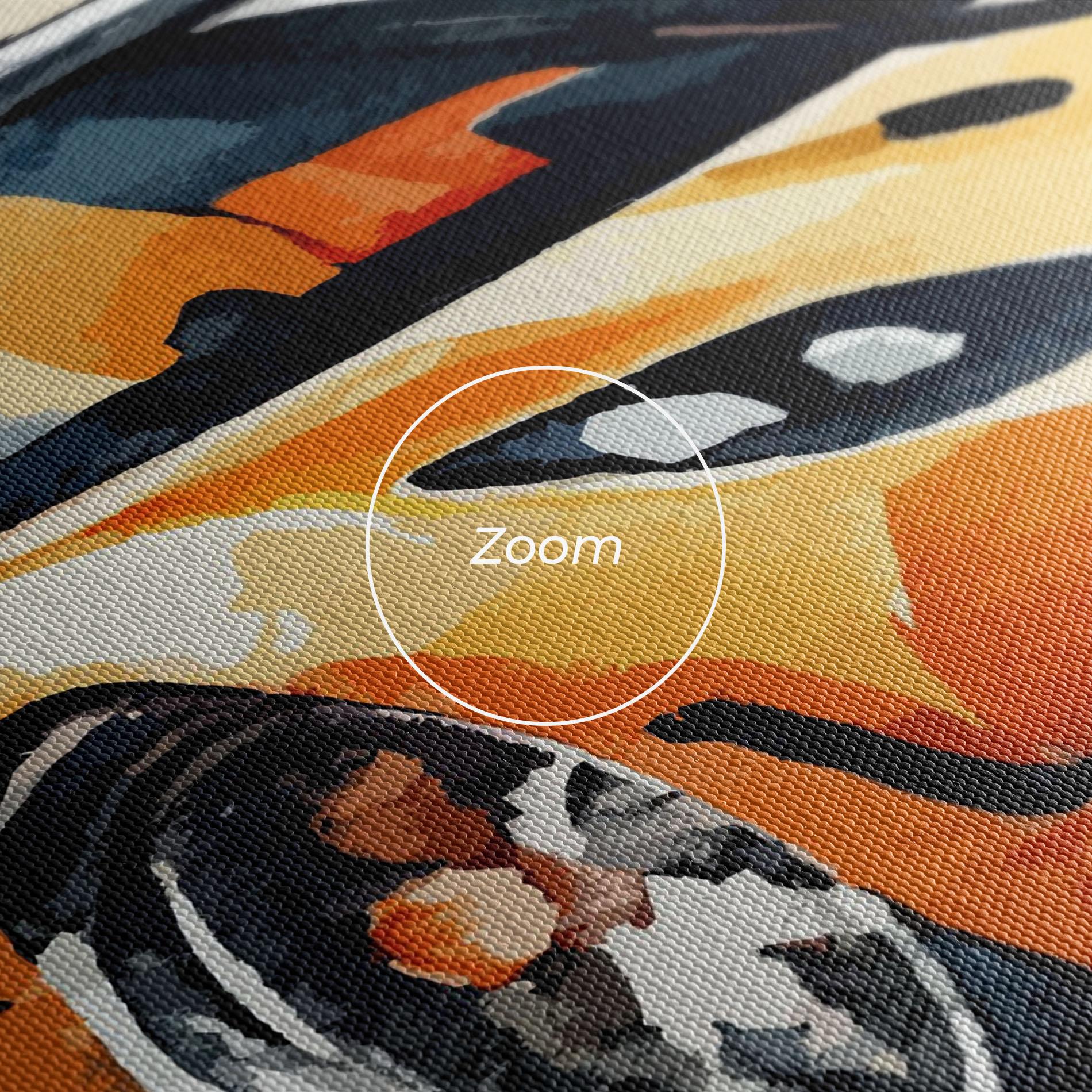 Obraz na Płótnie Orange Paint Car mockup 3