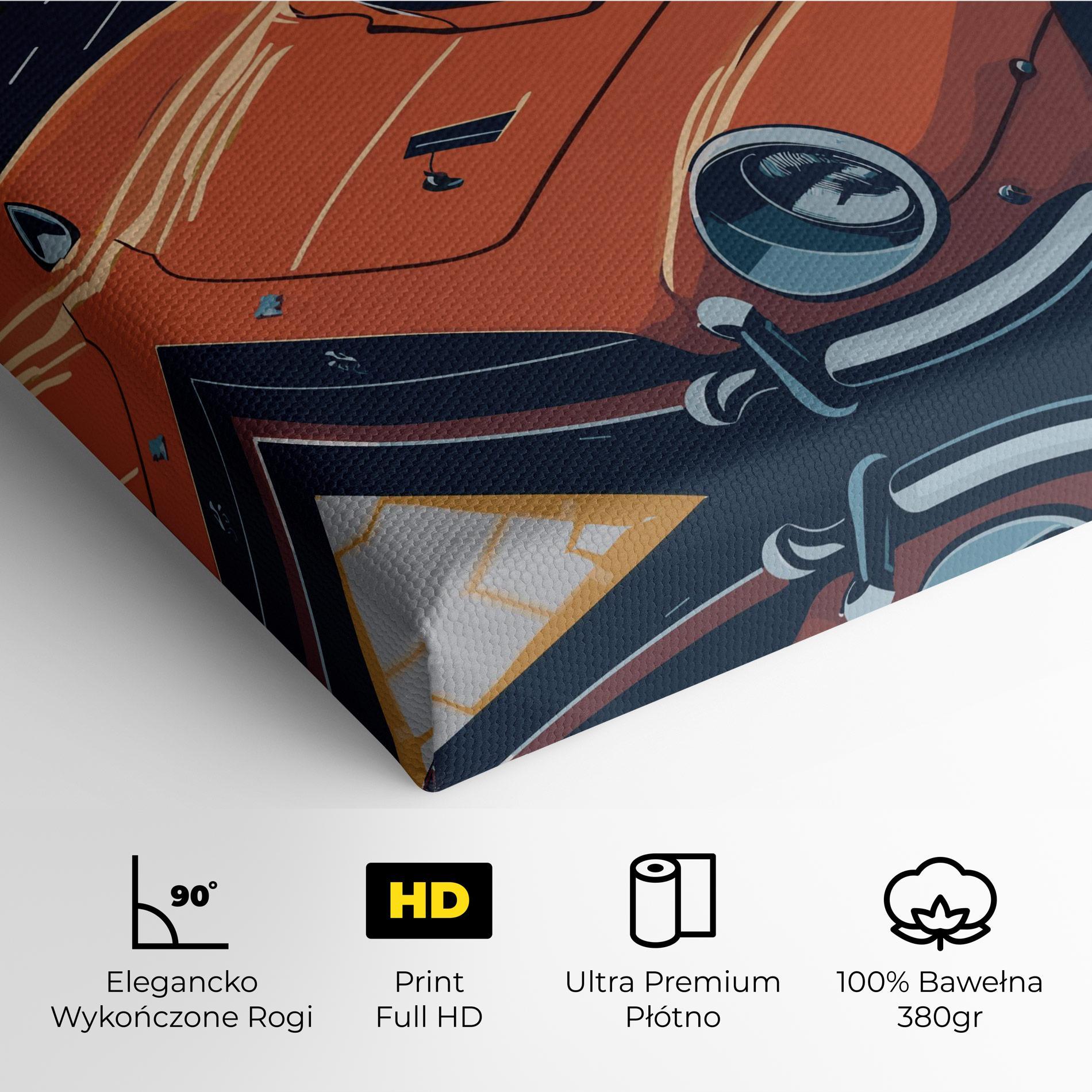 Obraz na Płótnie Ferrari 250 Gto mockup 4