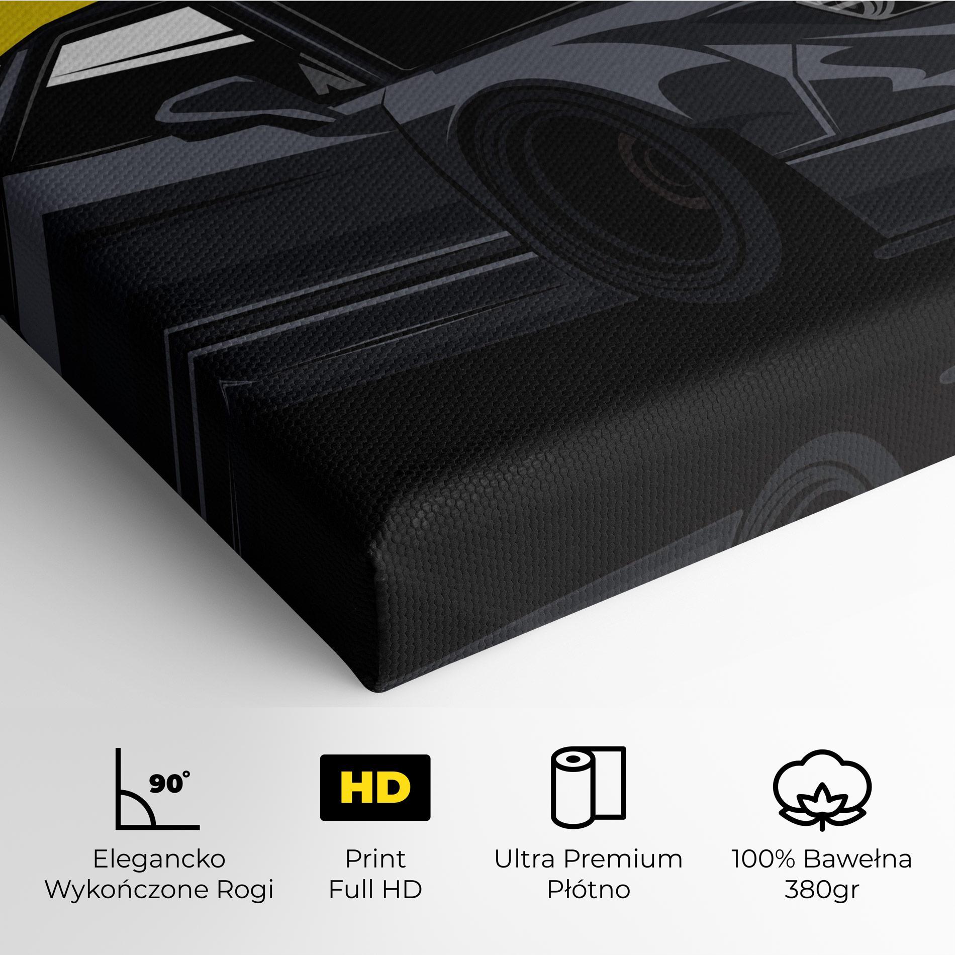 Obraz na Płótnie Yellow Sun Car mockup 4