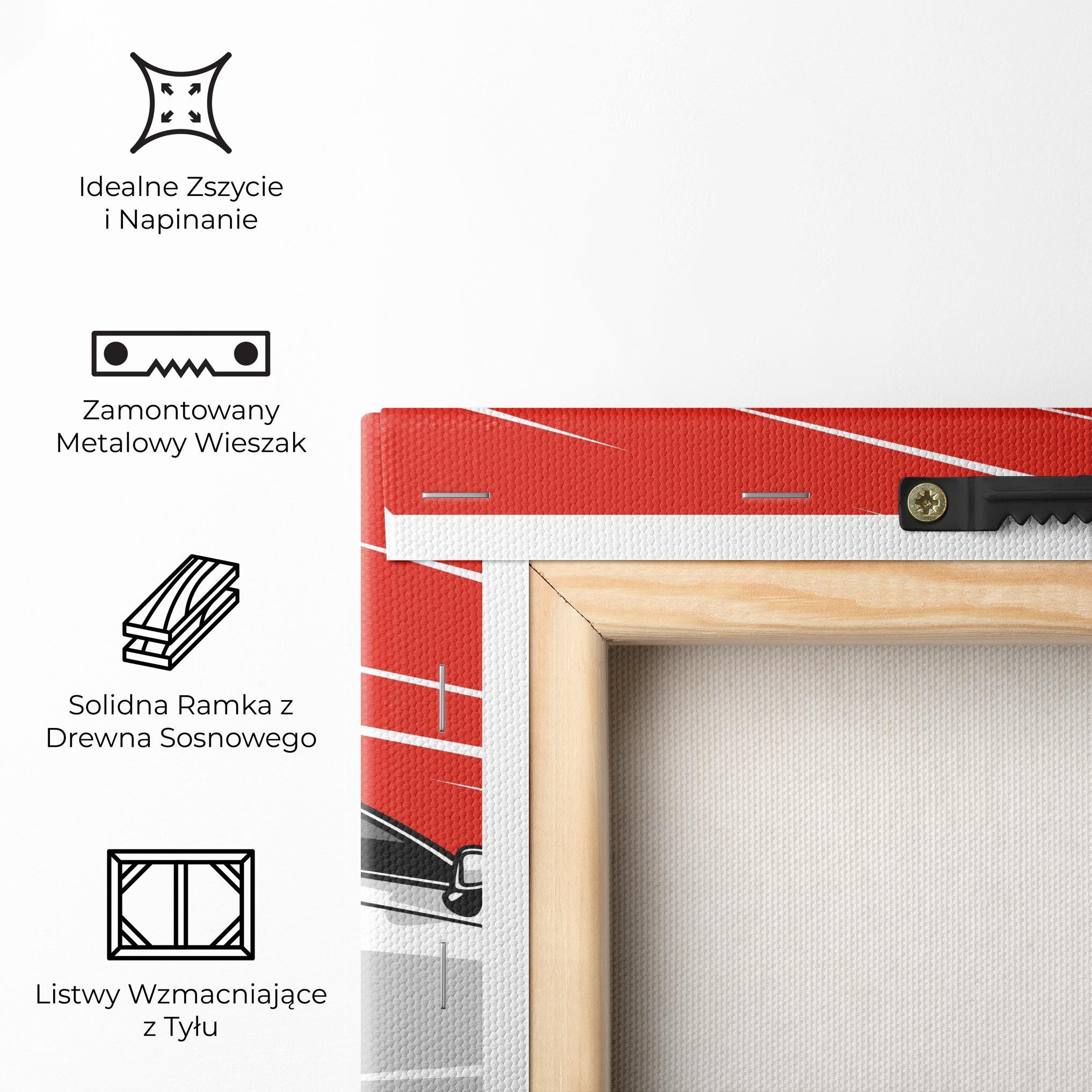 Obraz na Płótnie Grey Gtr Car mockup 5