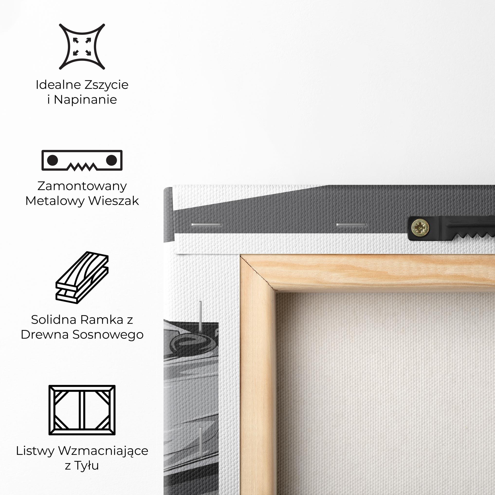 Obraz na Płótnie Grey Sport Car mockup 5