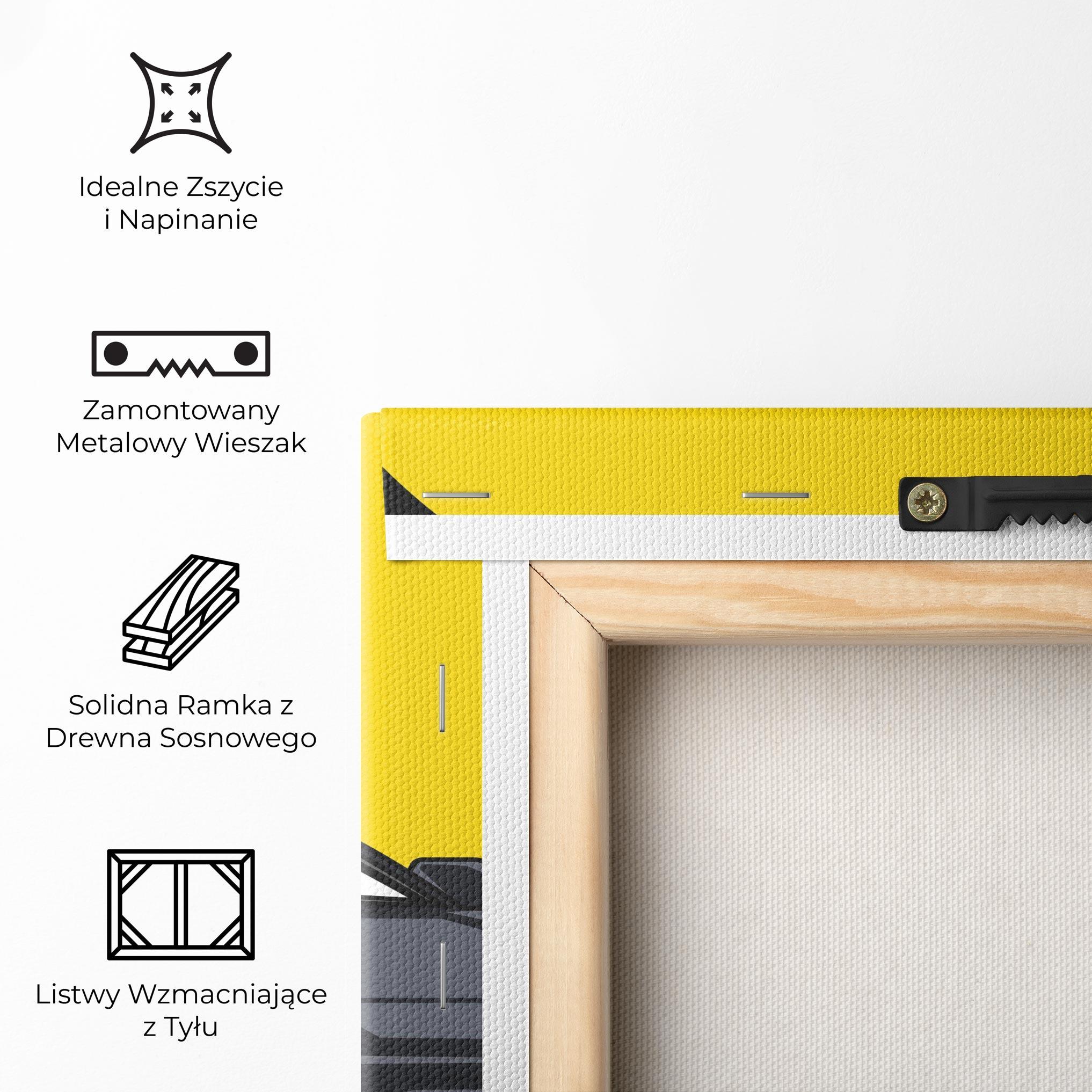 Obraz na Płótnie Yellow Sun Car mockup 5