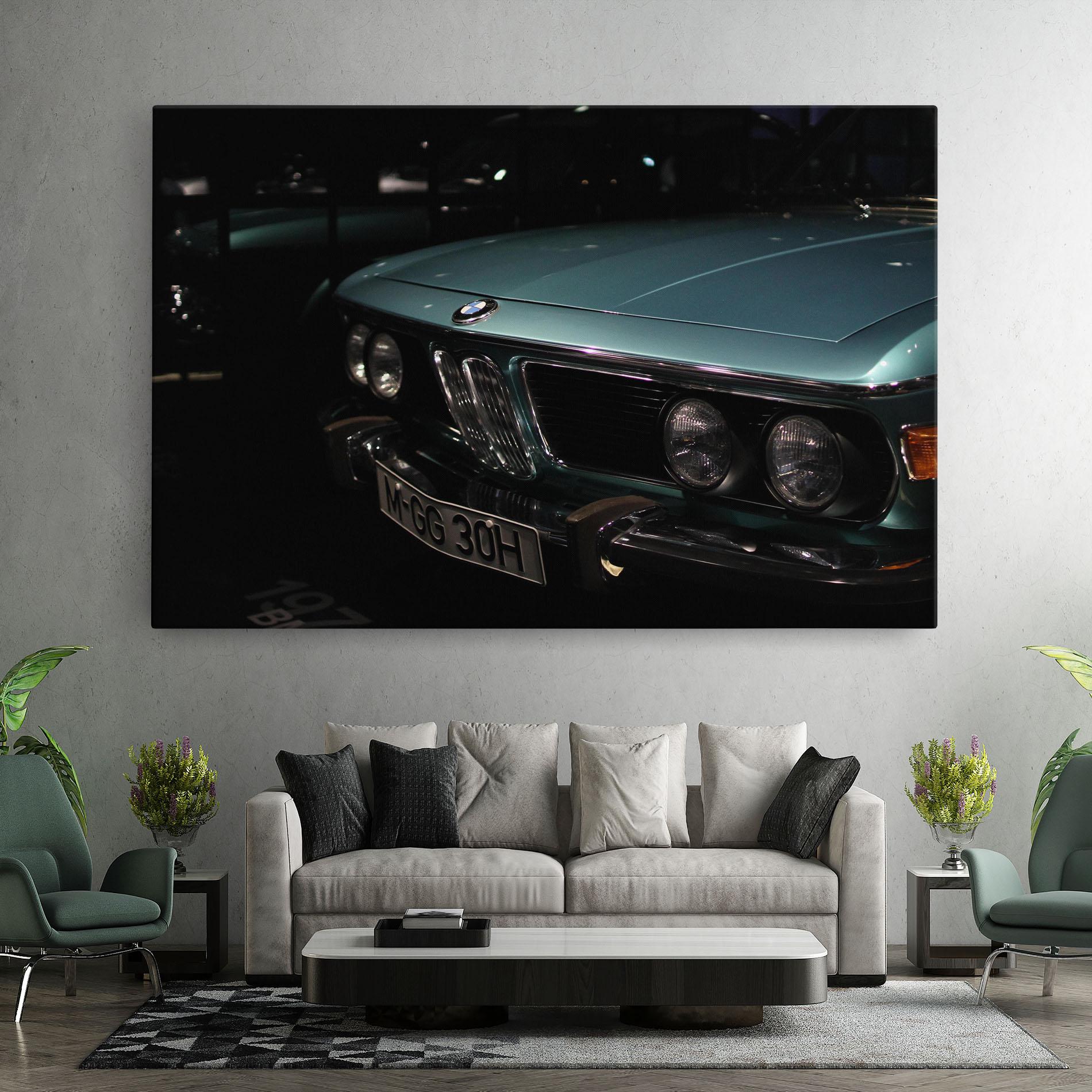 Obraz na Płótnie Old Bmw Headlight mockup 7