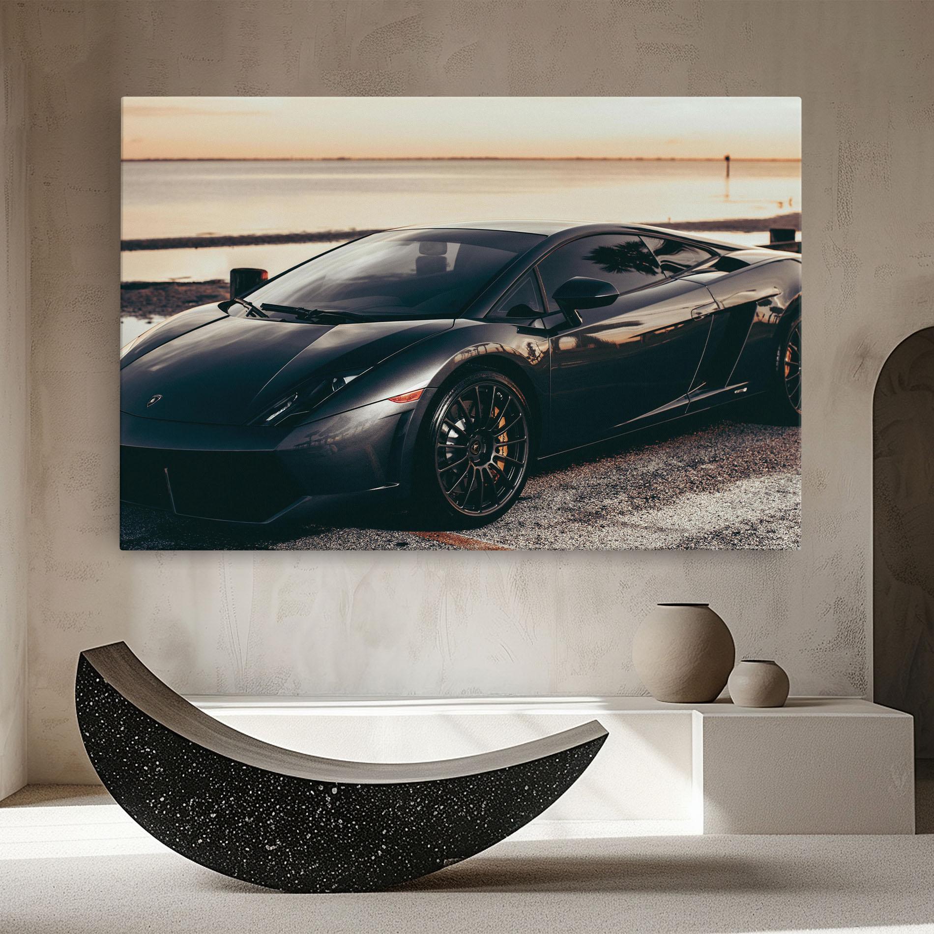 Obraz na Płótnie Black Lambo Sea mockup 8