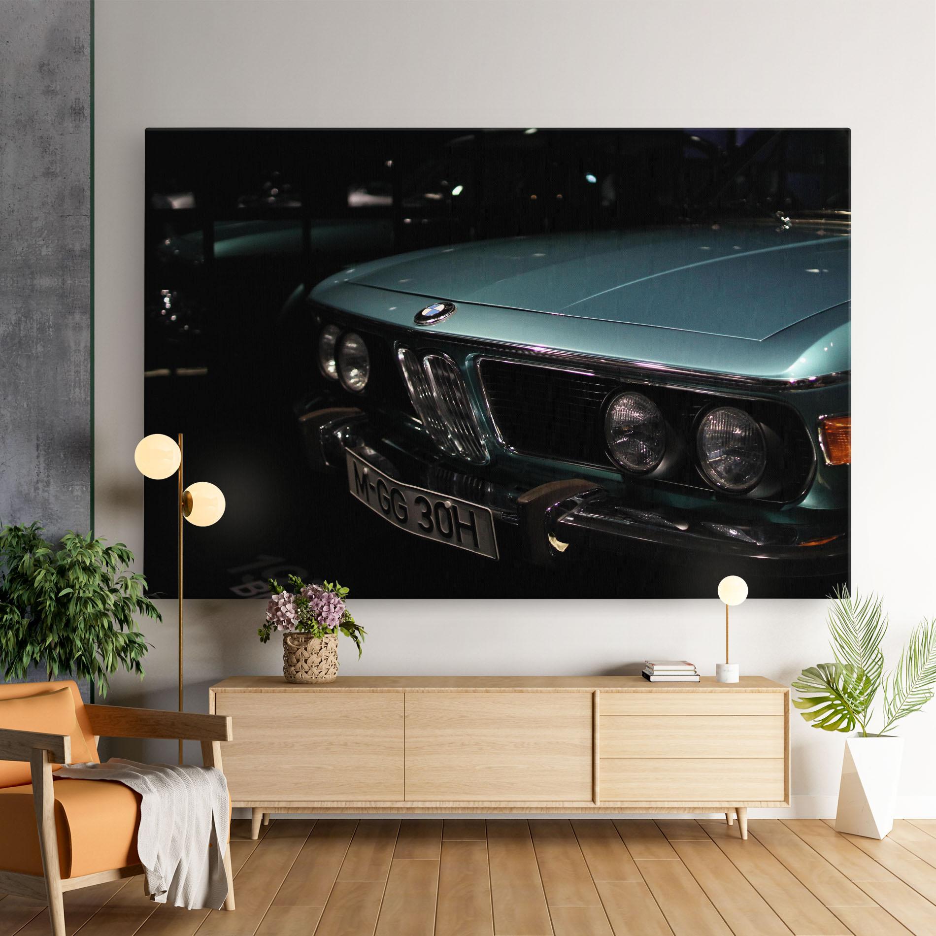 Obraz na Płótnie Old Bmw Headlight mockup 9