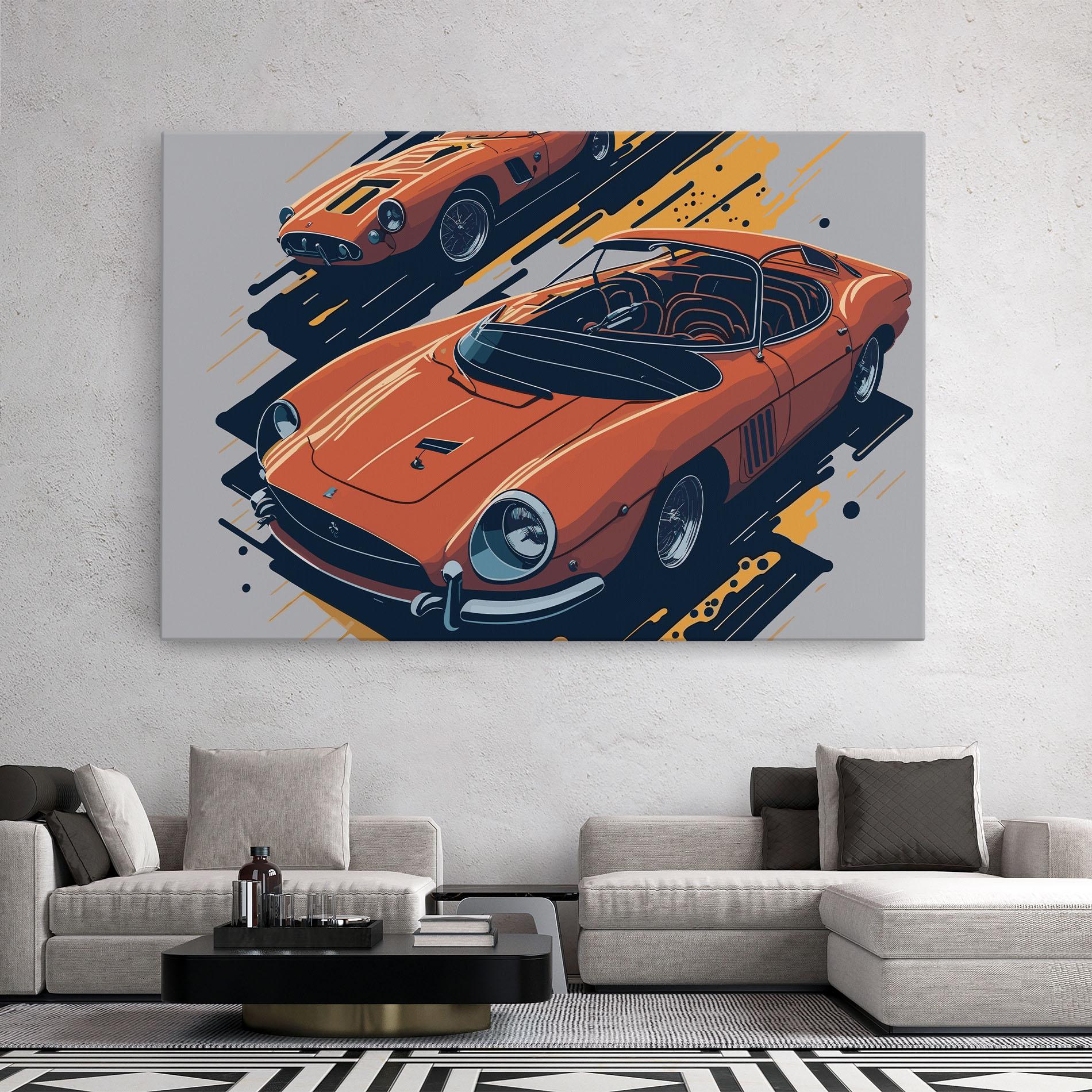 Obraz na Płótnie Ferrari 250 Gto mockup 2